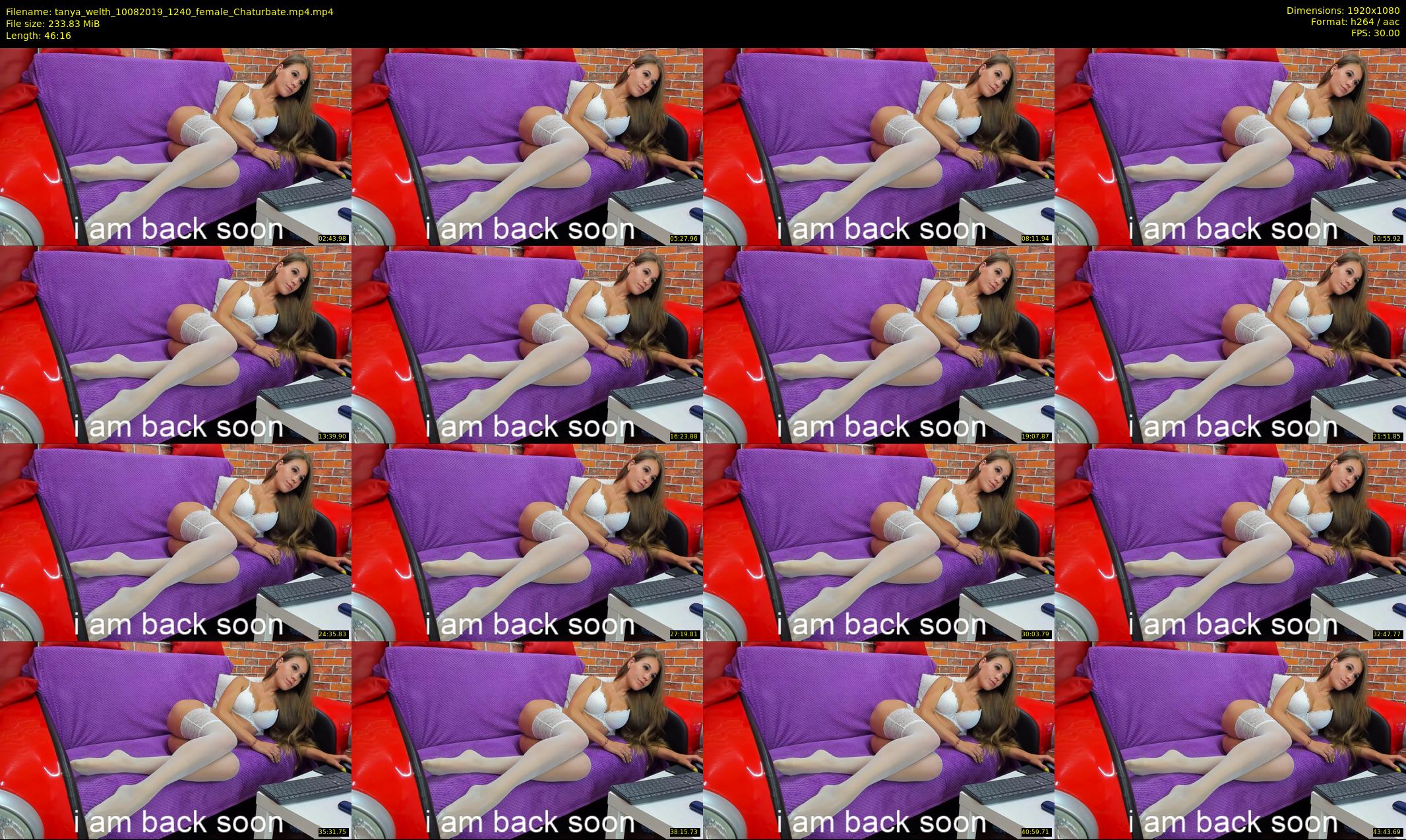 tanya_welth — 47 minute Chaturbate female cam show recording, 1080p, Aug 10, 2019
