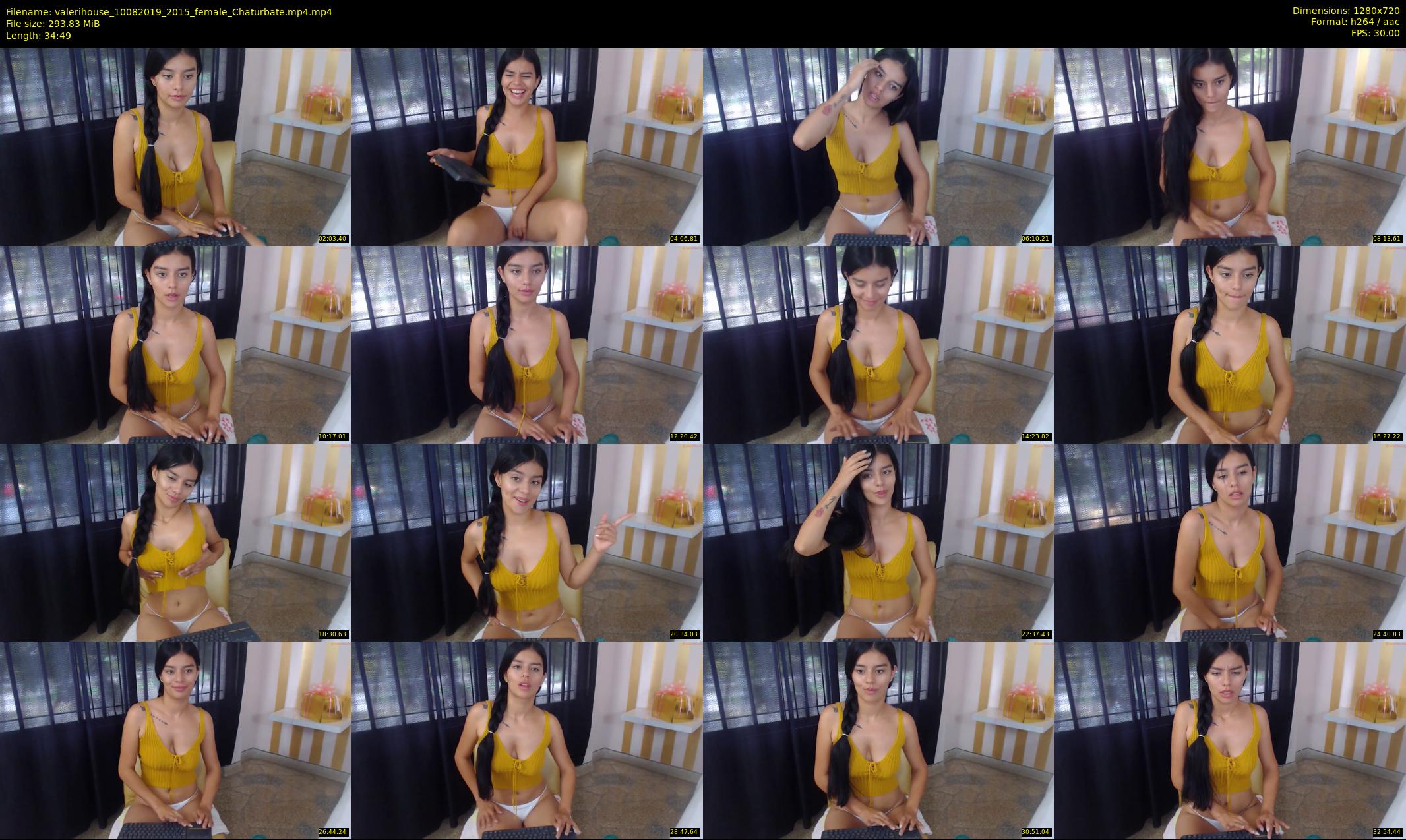 valerihouse — 35 minute Chaturbate female cam show recording, 720p, Aug 10, 2019