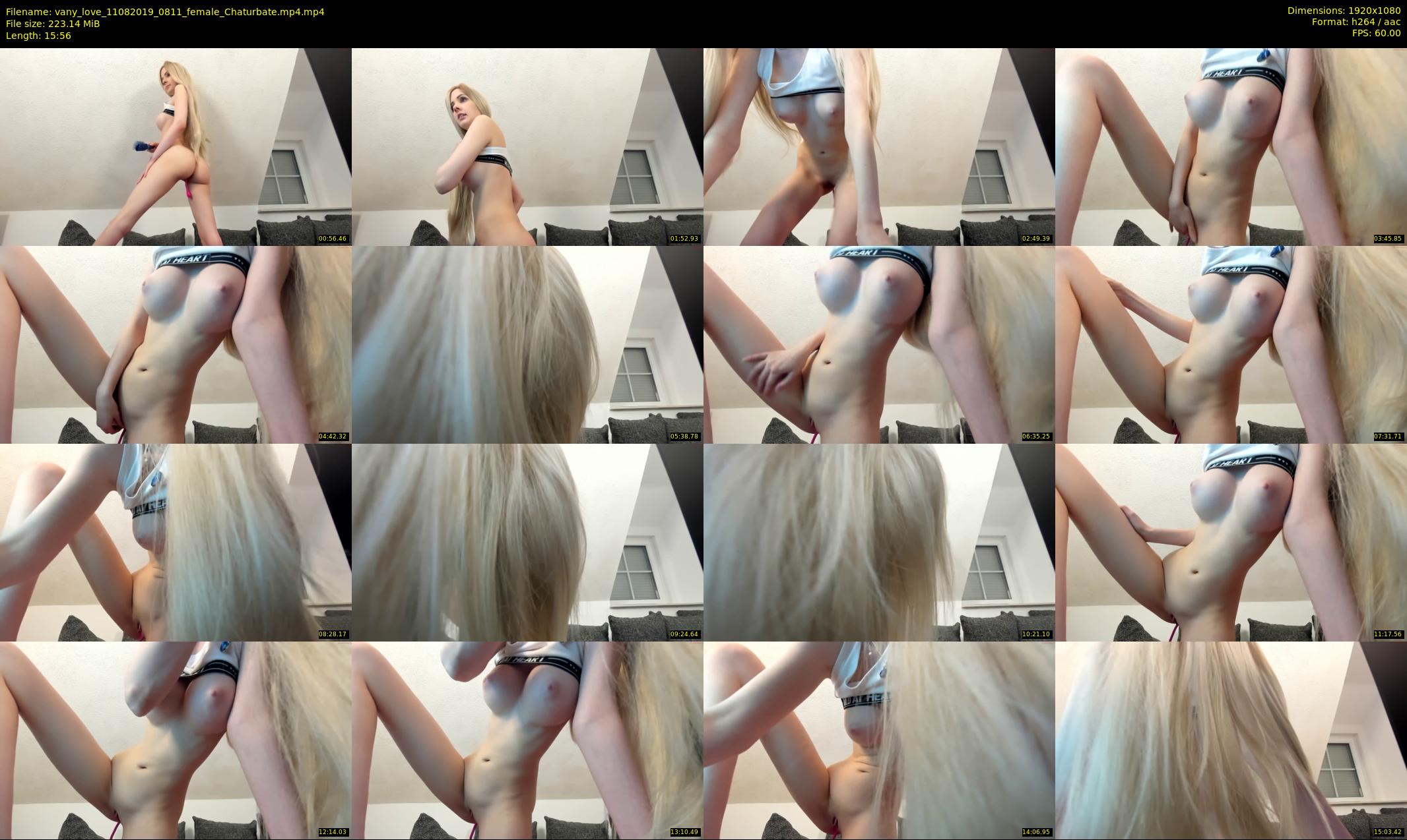 vany_love — 16 minute Chaturbate female cam show recording, 1080p, Aug 11, 2019