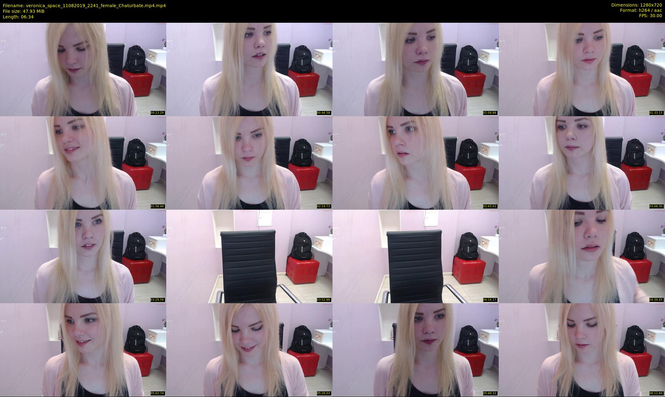 veronica_space — 7 minute Chaturbate female cam show recording, 720p, Aug 11, 2019