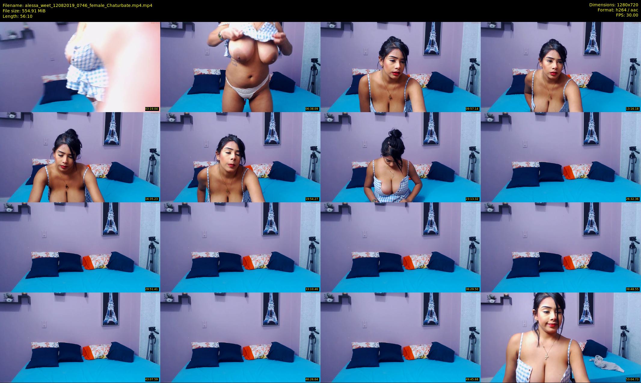alessa_weet — 57 minute Chaturbate female cam show recording, 720p, Aug 12, 2019