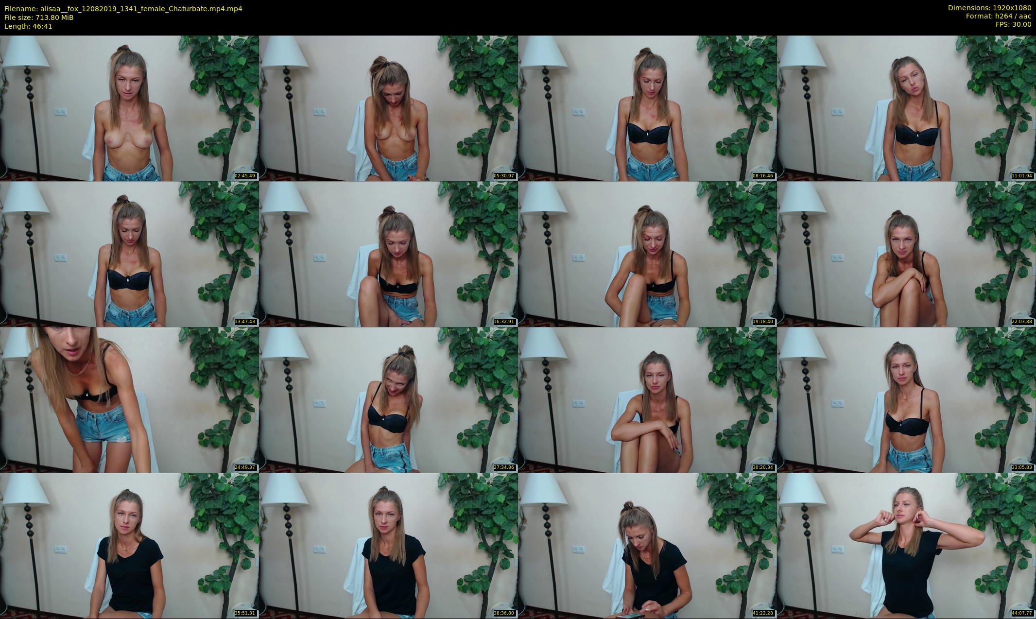alisaa__fox — 47 minute Chaturbate female cam show recording, 1080p, Aug 12, 2019