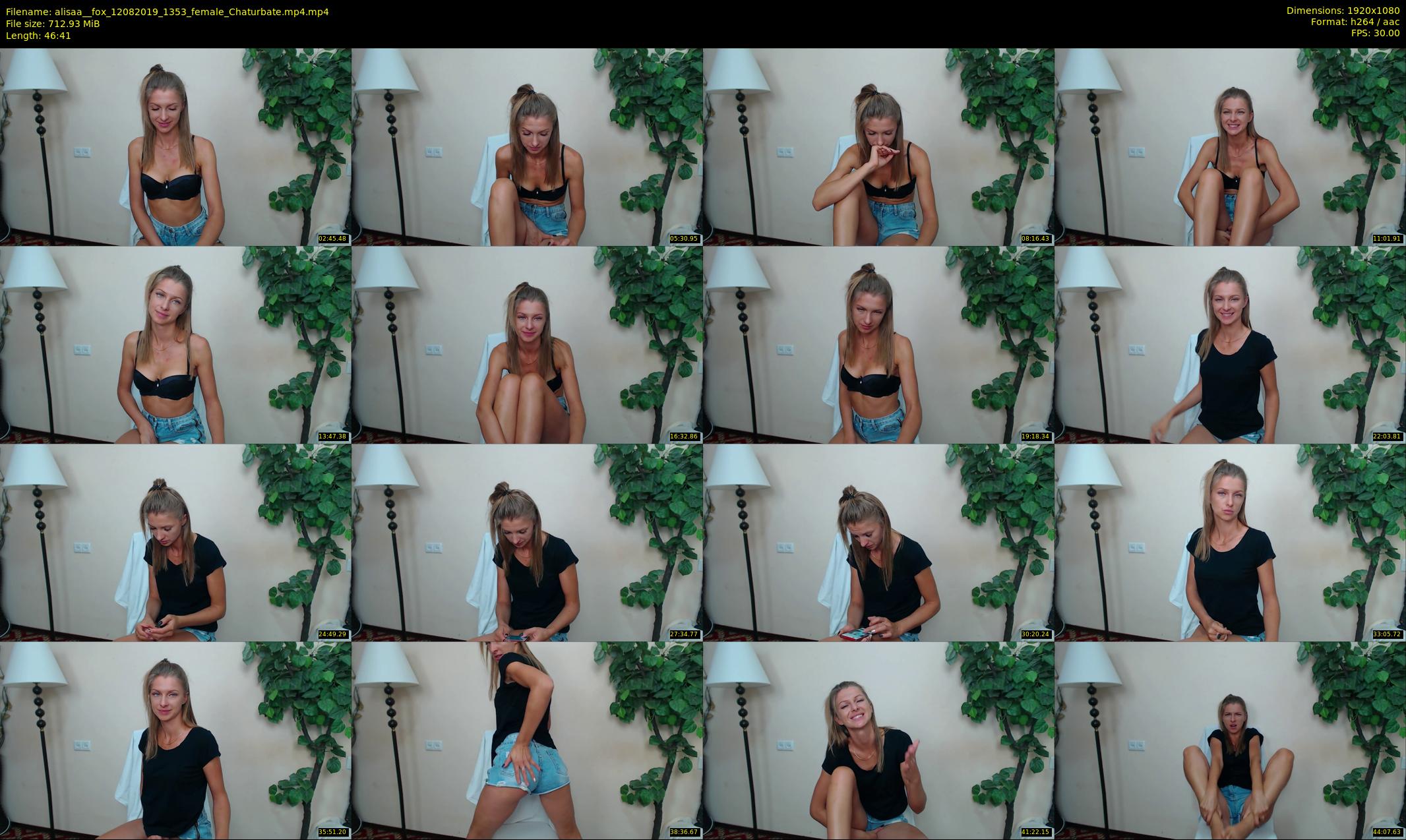 alisaa__fox — 47 minute Chaturbate female cam show recording, 1080p, Aug 12, 2019
