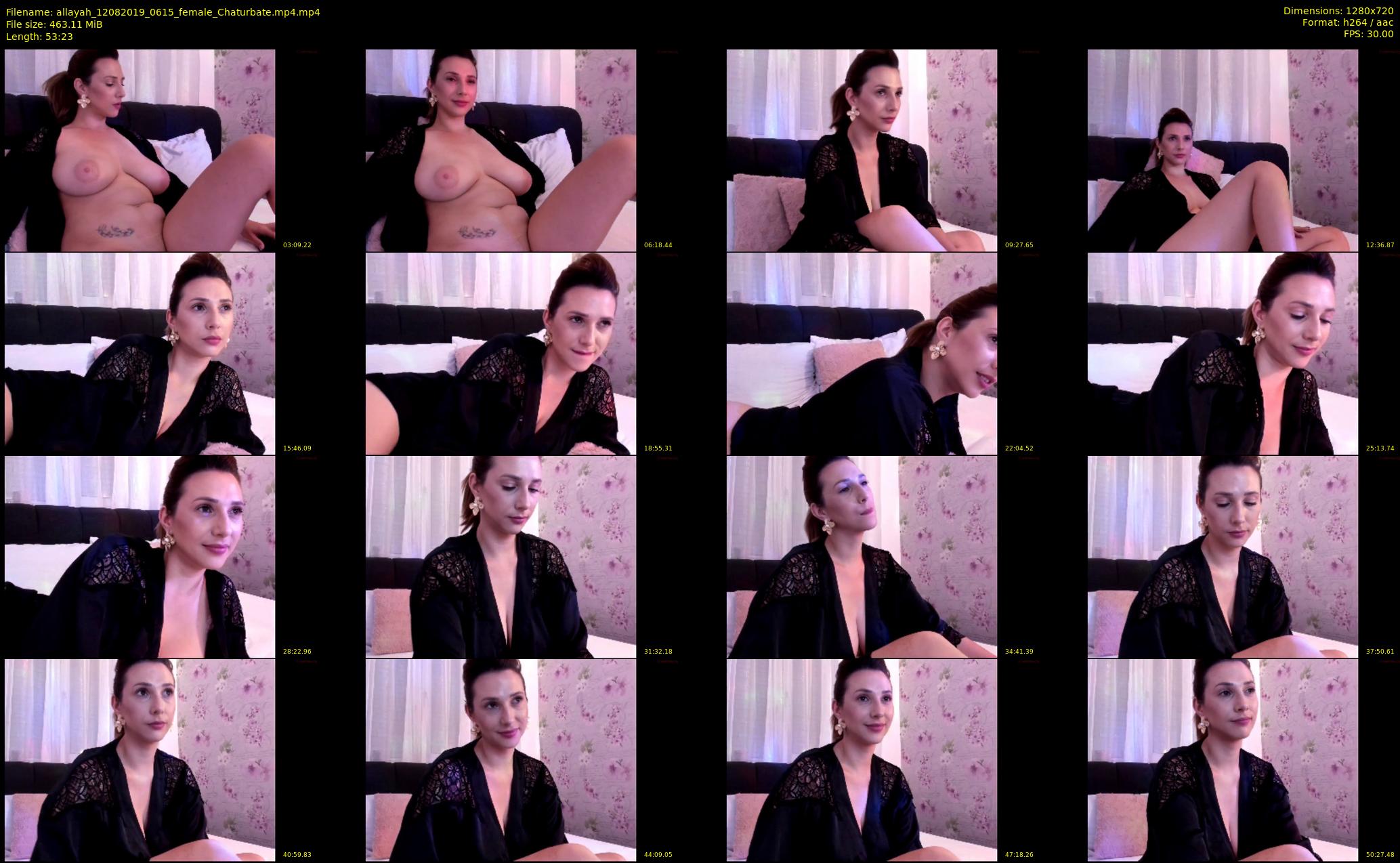 allayah — 54 minute Chaturbate female cam show recording, 720p, Aug 12, 2019