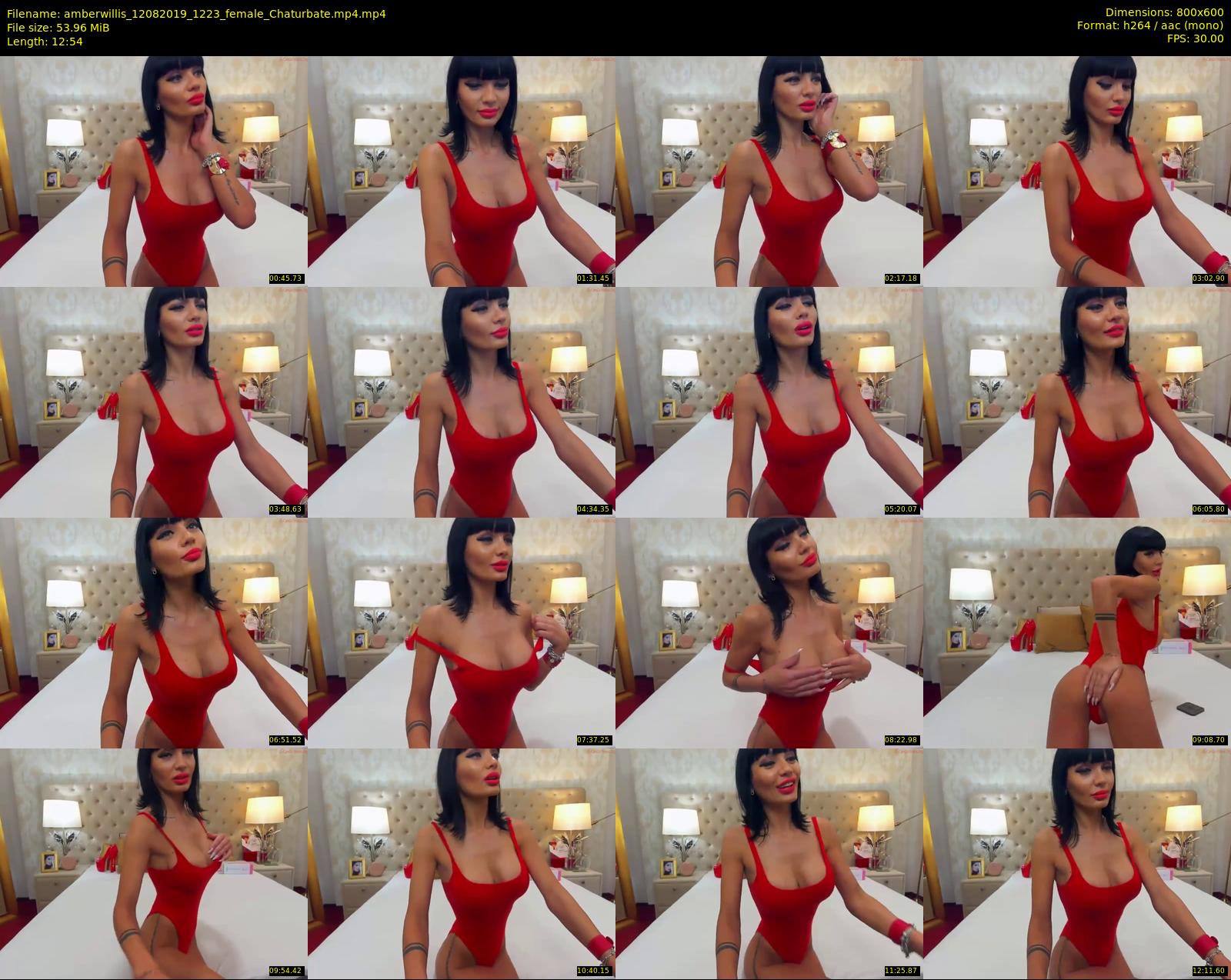 amberwillis — 13 minute Chaturbate female cam show recording, 480p, Aug 12, 2019