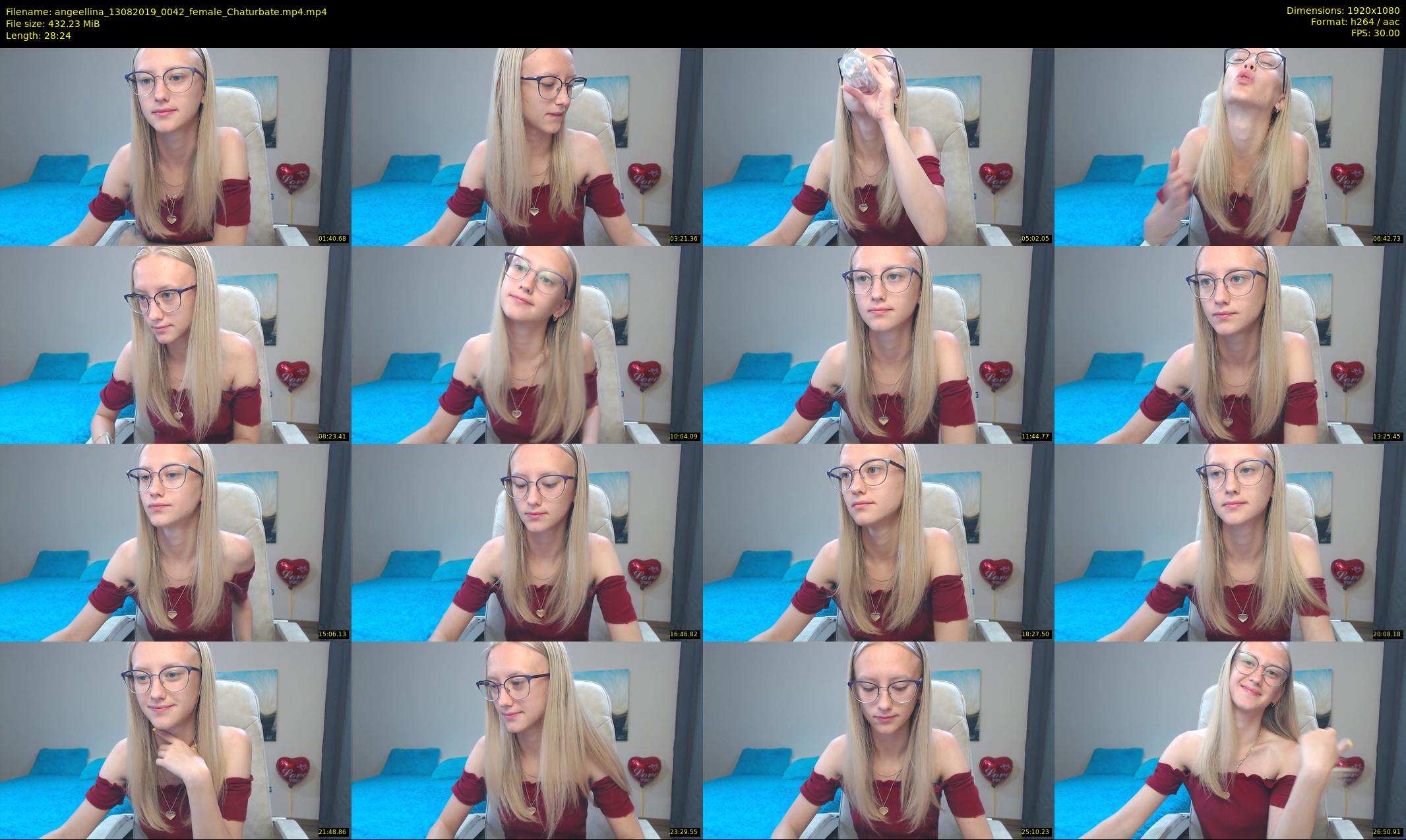angeellina — 29 minute Chaturbate female cam show recording, 1080p, Aug 13, 2019