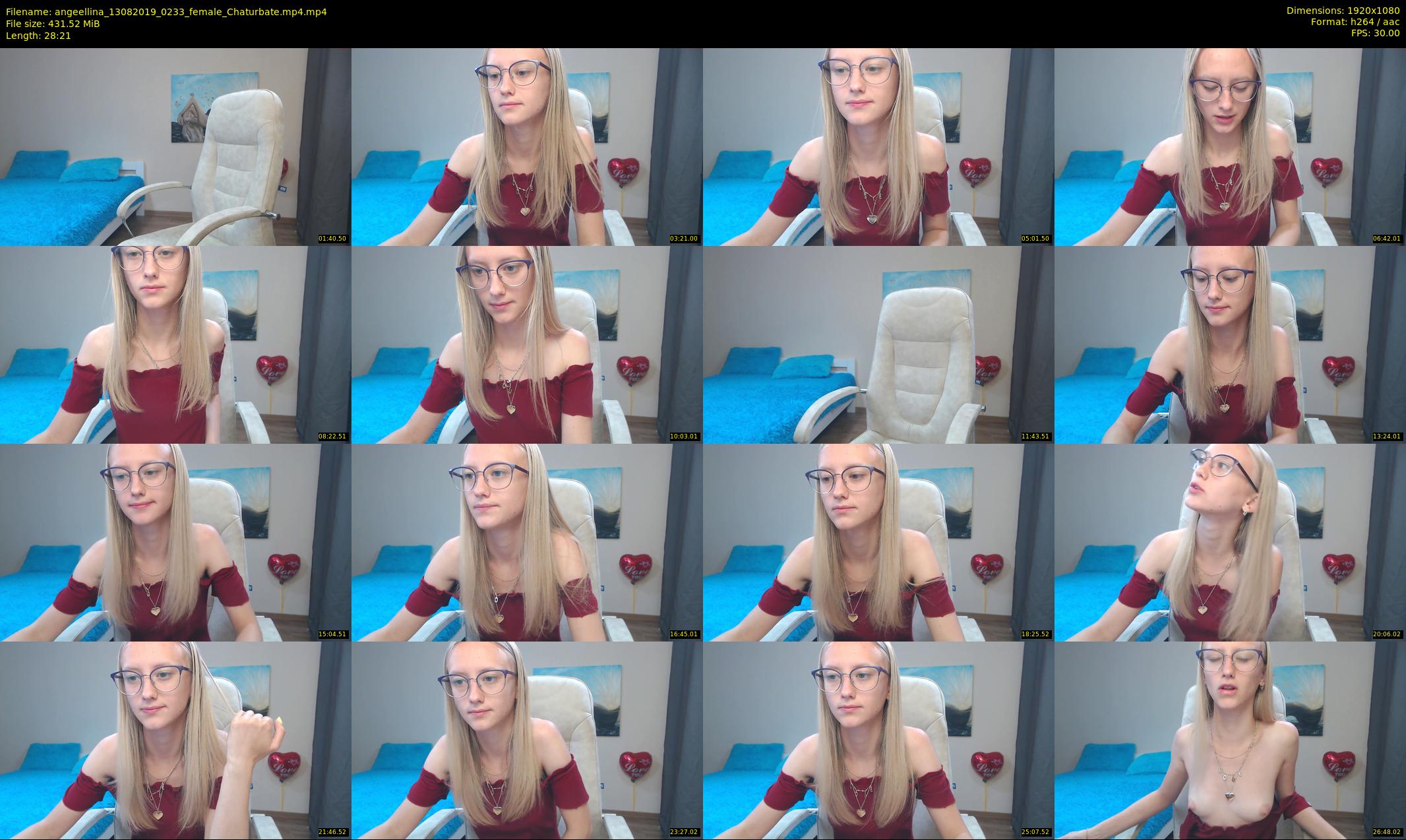 angeellina — 29 minute Chaturbate female cam show recording, 1080p, Aug 13, 2019