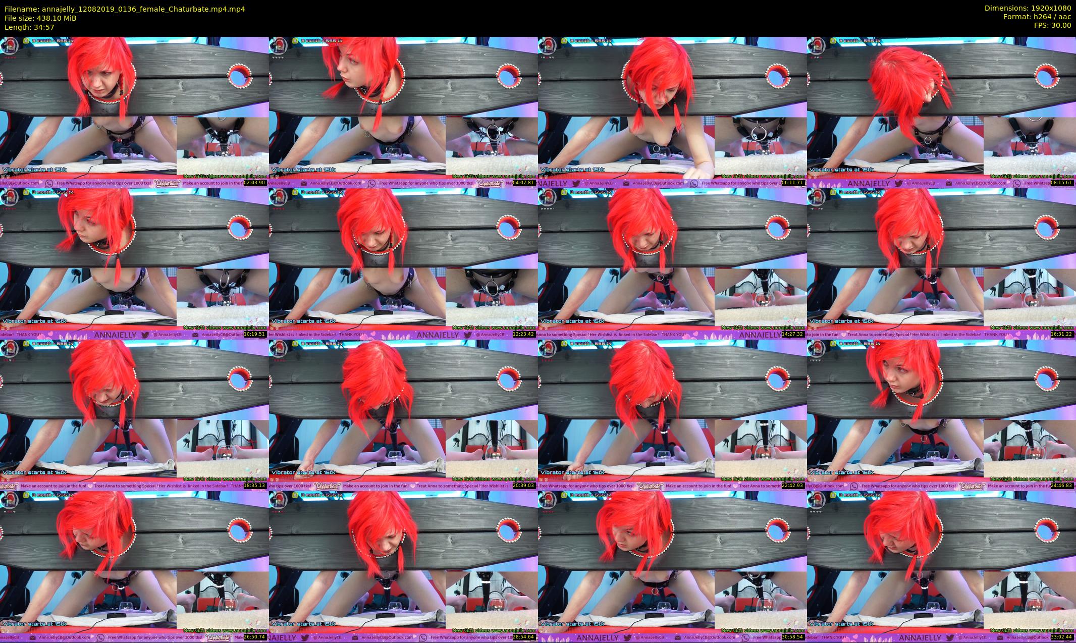 annajelly — 35 minute Chaturbate couple cam show recording, 1080p, Aug 12, 2019