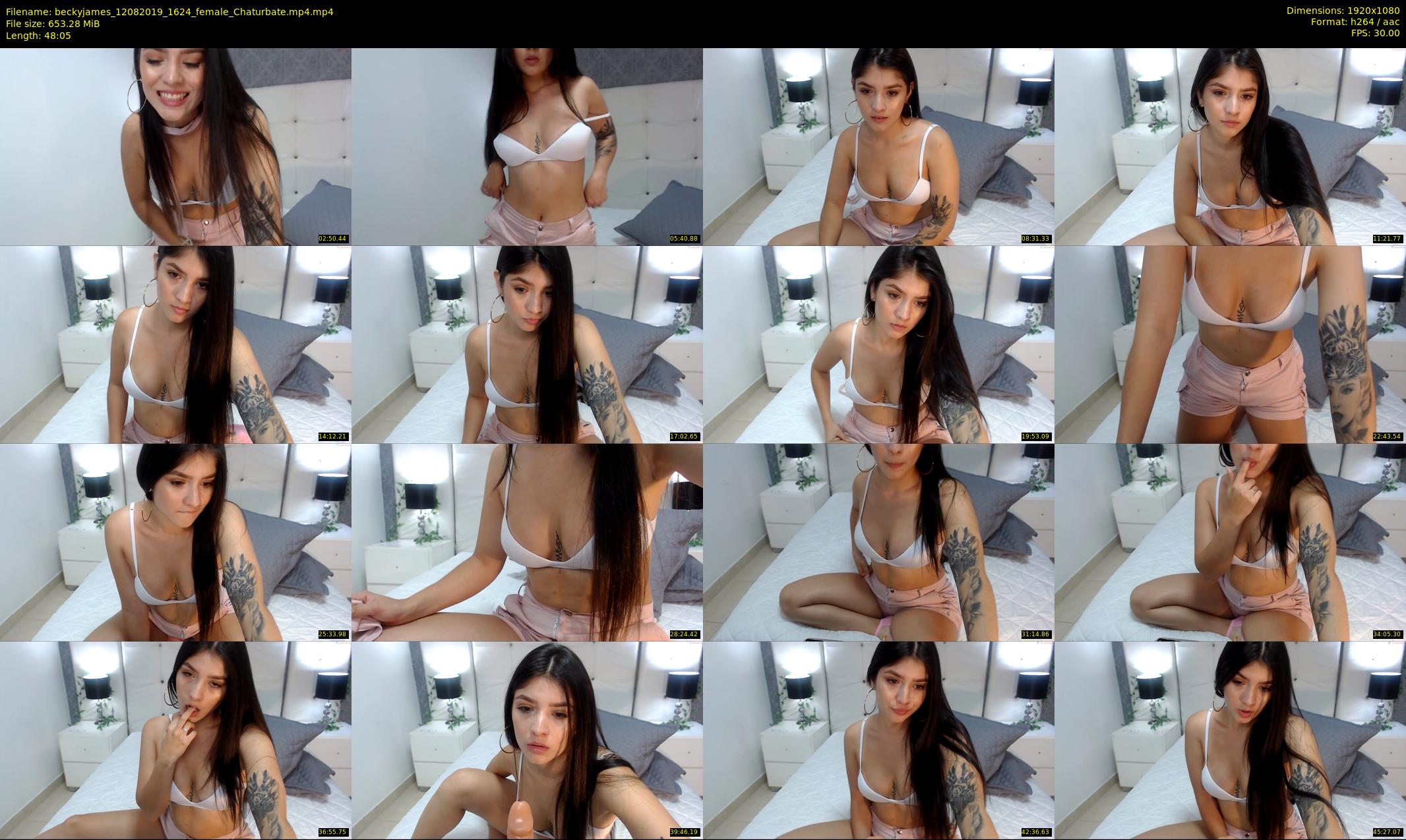 beckyjames — 49 minute Chaturbate female cam show recording, 1080p, Aug 12, 2019