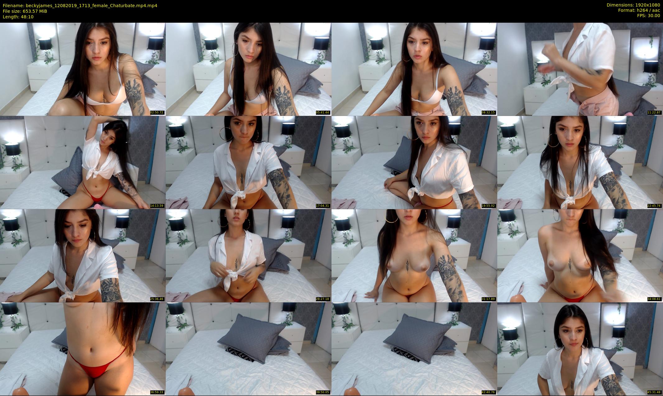 beckyjames — 49 minute Chaturbate female cam show recording, 1080p, Aug 12, 2019