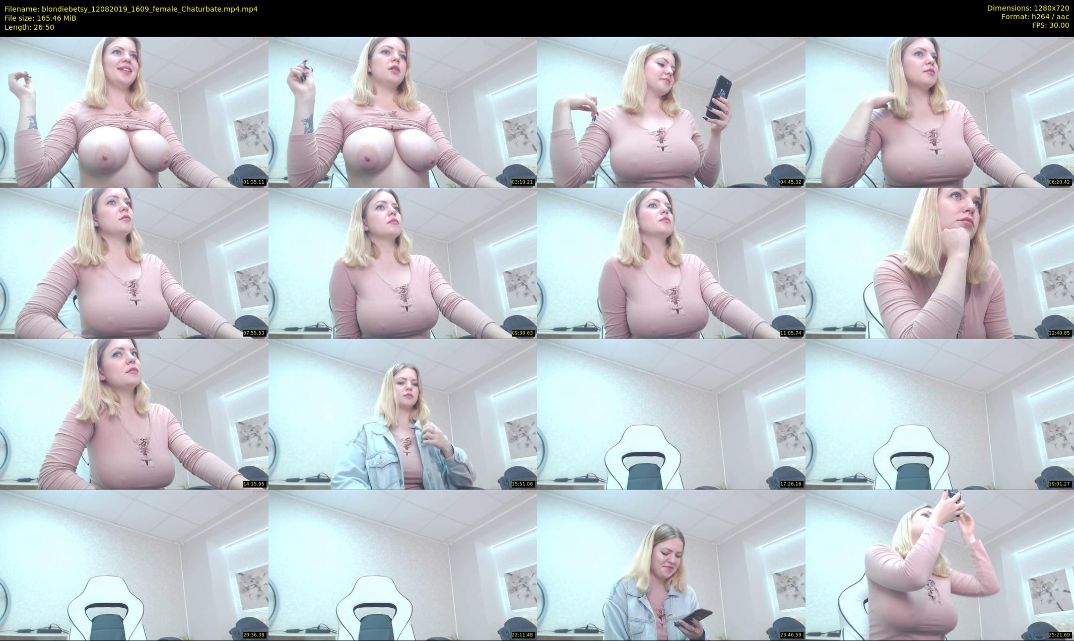 blondiebetsy — 27 minute Chaturbate female cam show recording, 720p, Aug 12, 2019