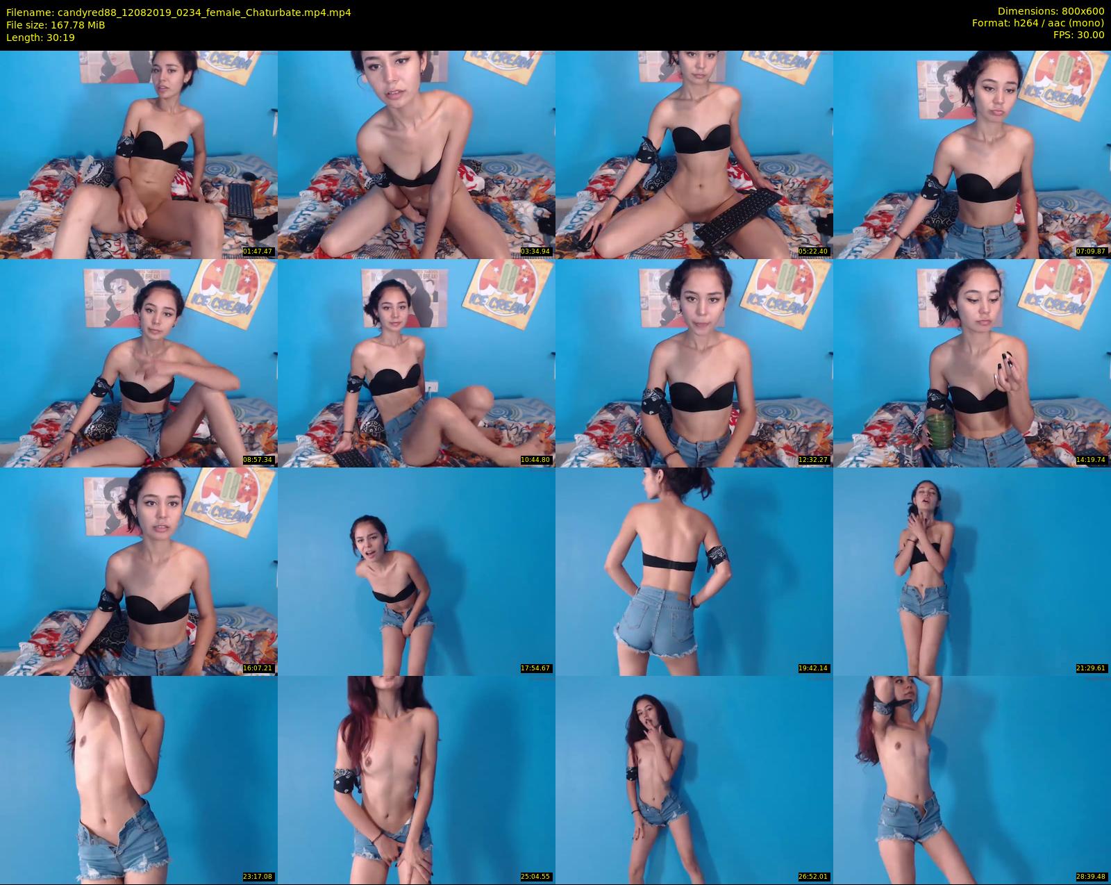 candyred88 — 31 minute Chaturbate female cam show recording, 480p, Aug 12, 2019