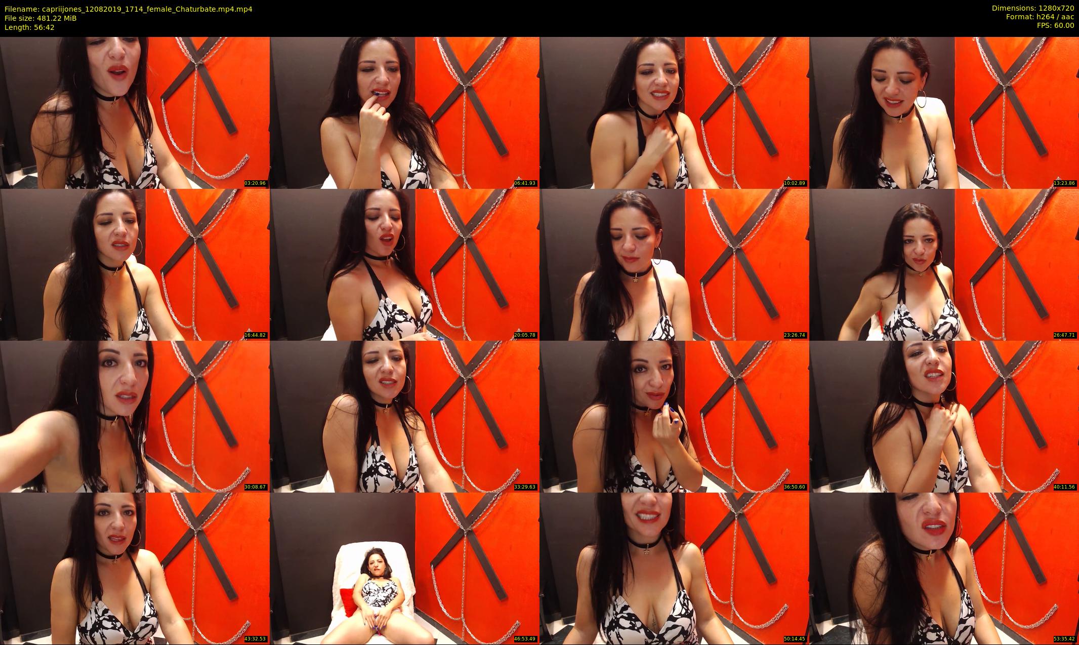 capriijones — 57 minute Chaturbate female cam show recording, 720p, Aug 12, 2019