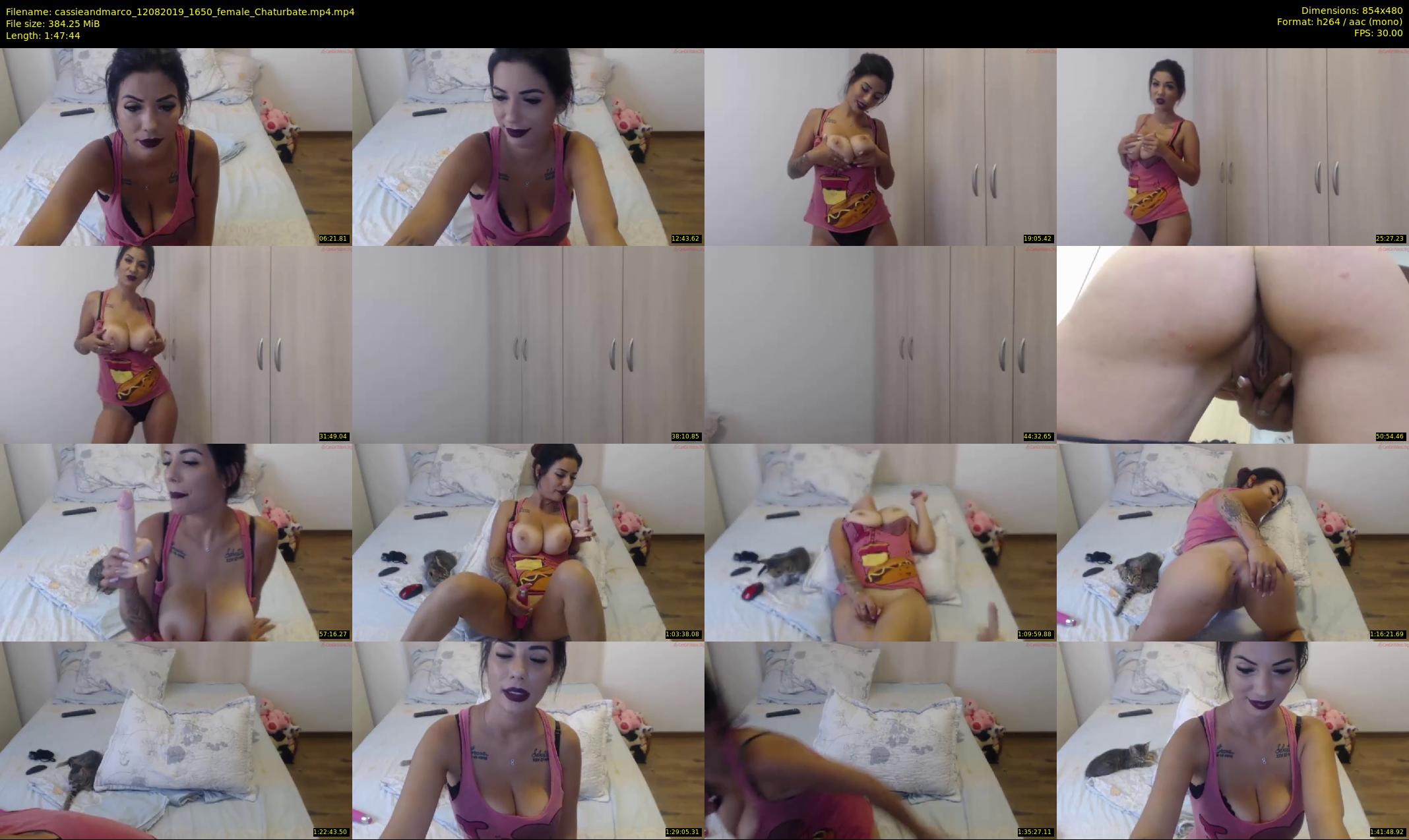 cassieandmarco — 108 minute Chaturbate female cam show recording, 480p, Aug 12, 2019