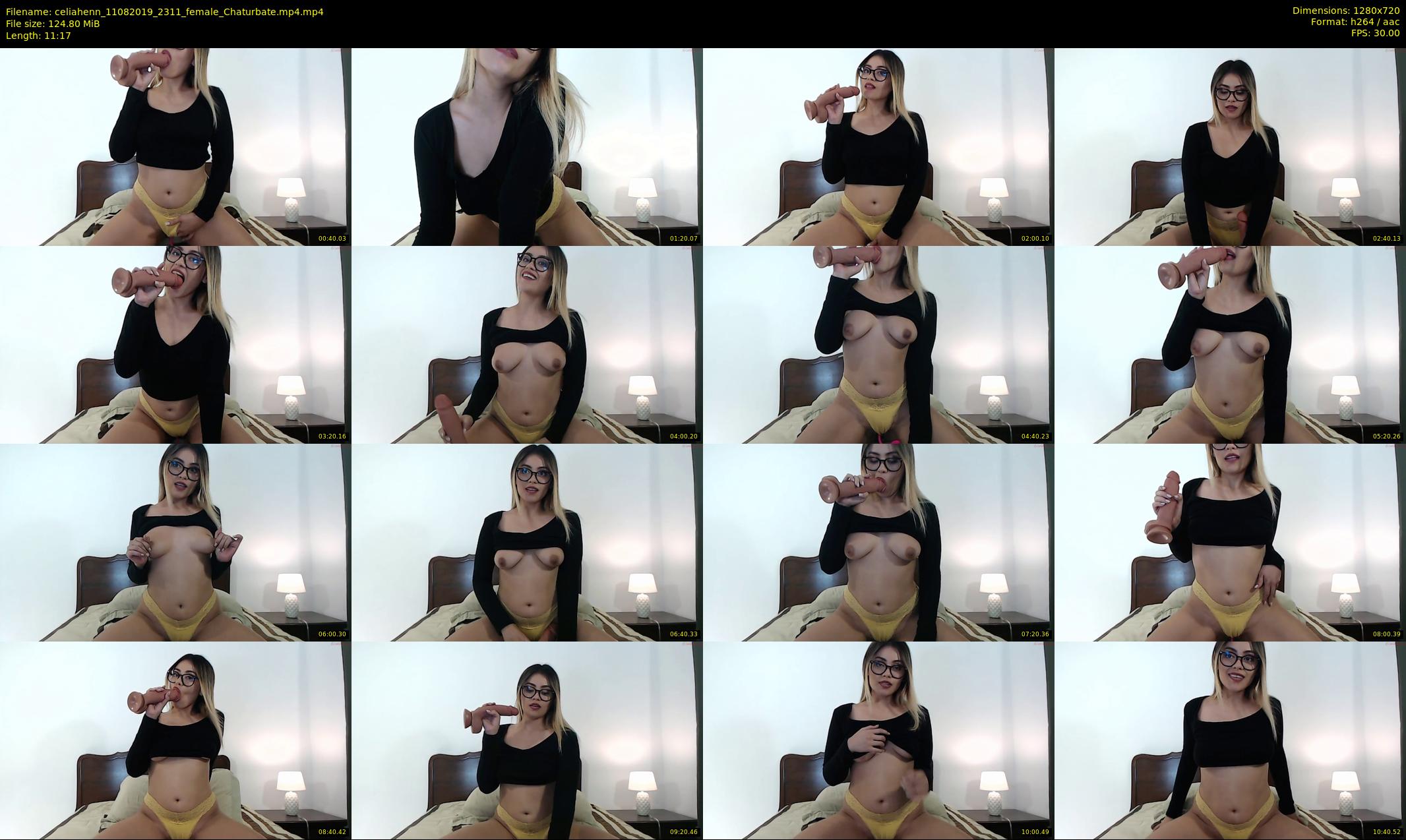 celiahenn — 12 minute Chaturbate female cam show recording, 720p, Aug 11, 2019