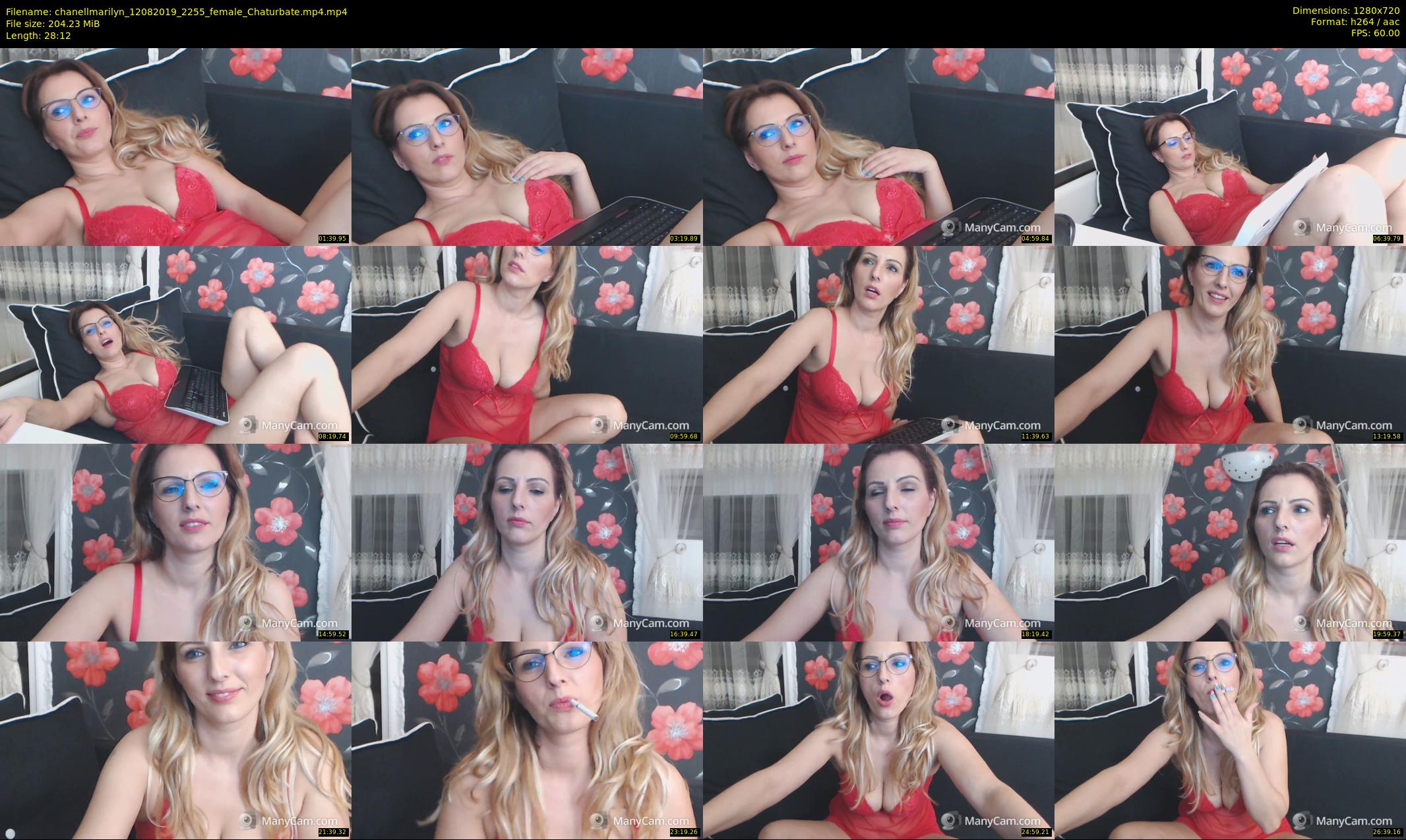 chanellmarilyn — 29 minute Chaturbate female cam show recording, 720p, Aug 12, 2019