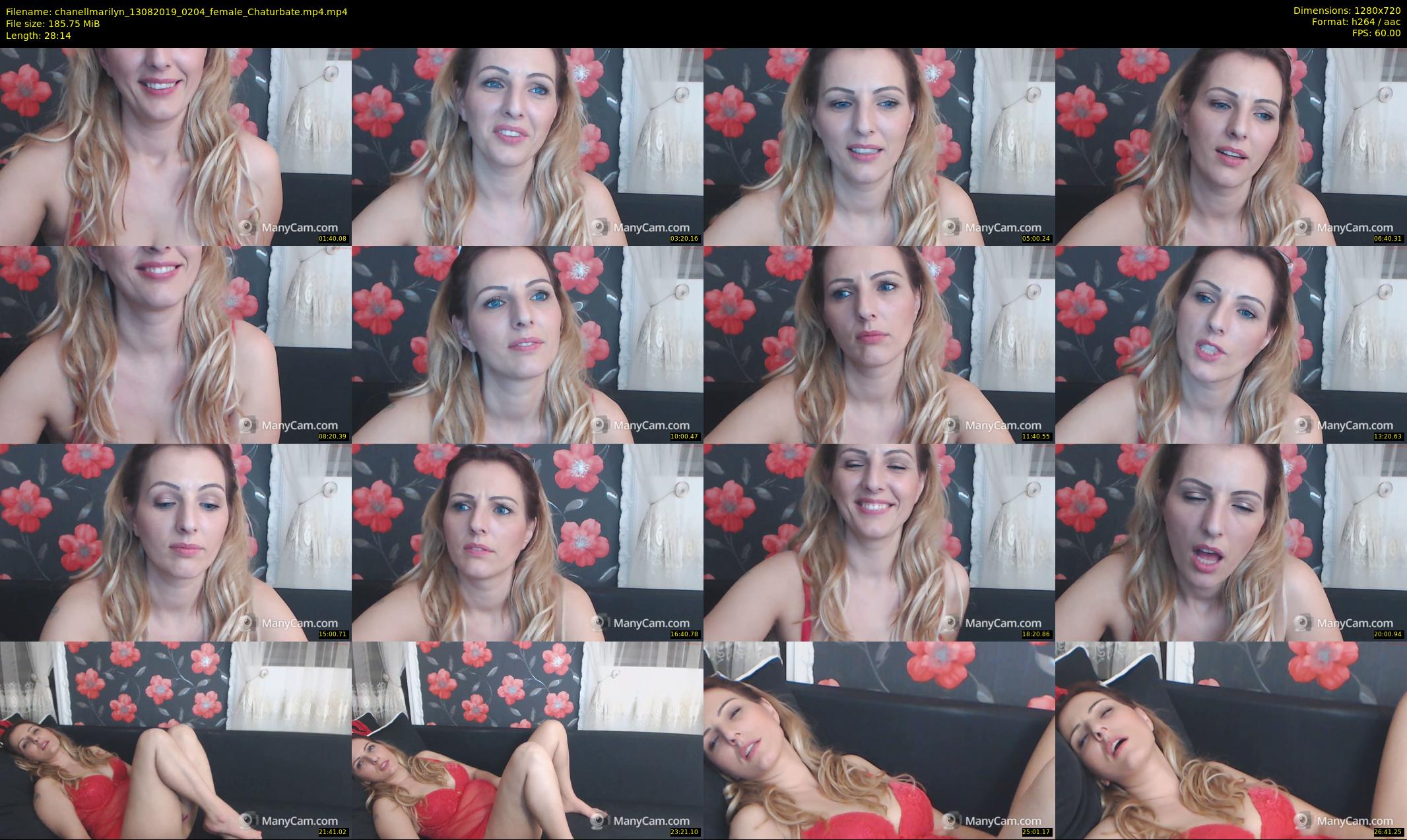 chanellmarilyn — 29 minute Chaturbate female cam show recording, 720p, Aug 13, 2019