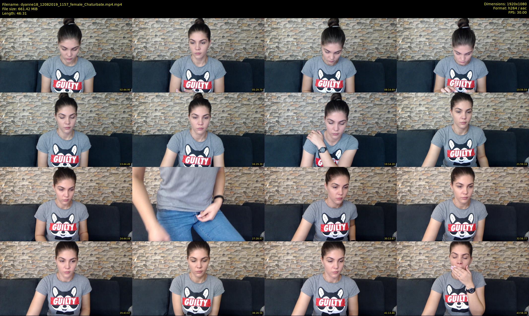 dyanne18 — 47 minute Chaturbate female cam show recording, 1080p, Aug 12, 2019