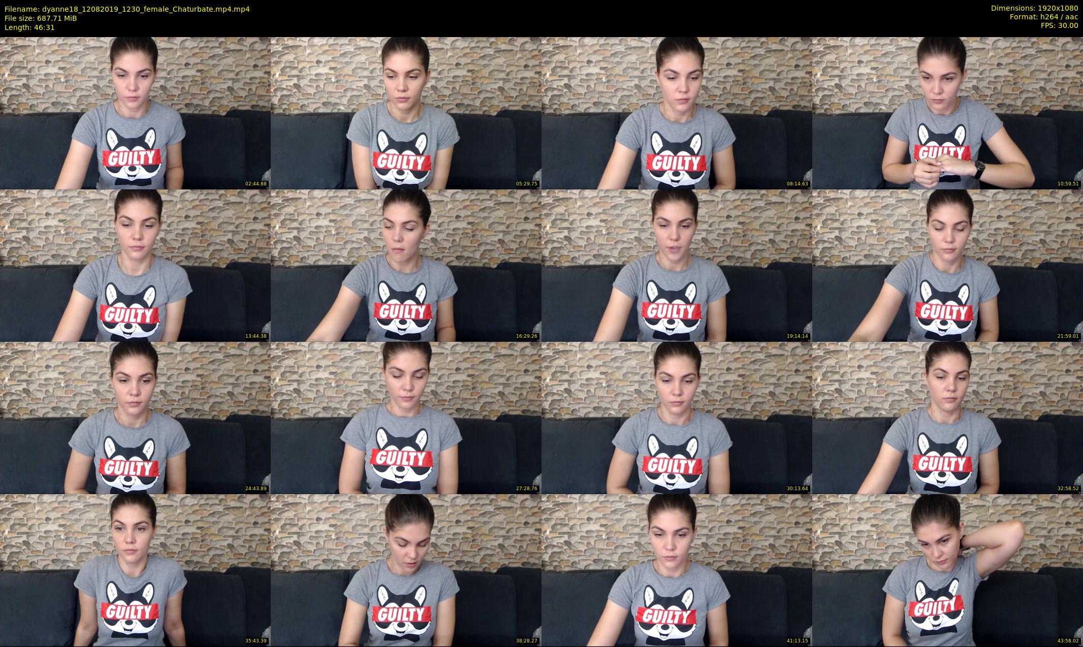 dyanne18 — 47 minute Chaturbate female cam show recording, 1080p, Aug 12, 2019