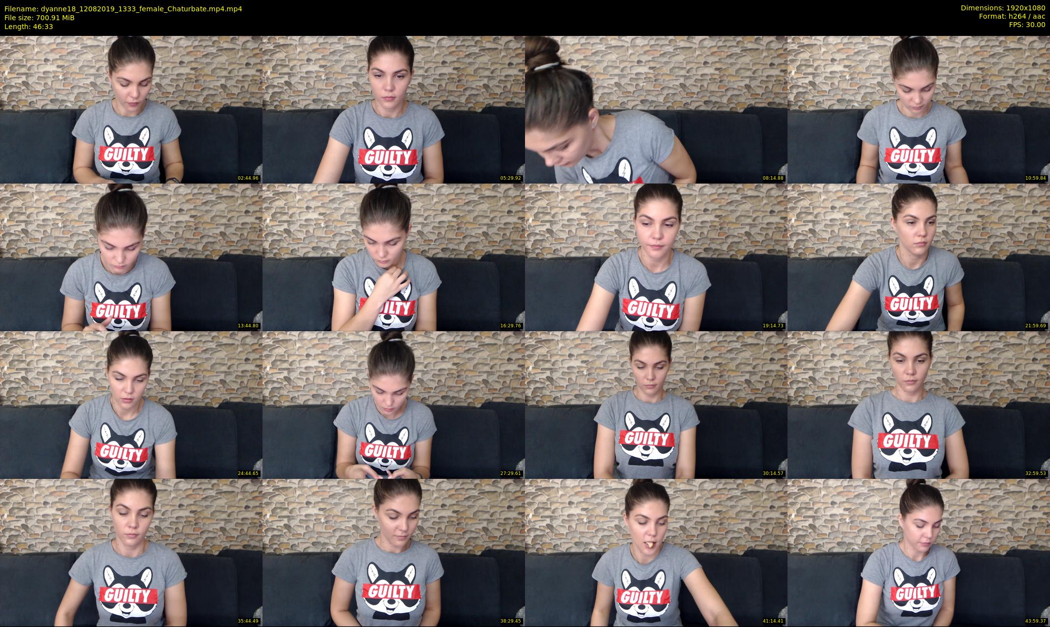 dyanne18 — 47 minute Chaturbate female cam show recording, 1080p, Aug 12, 2019
