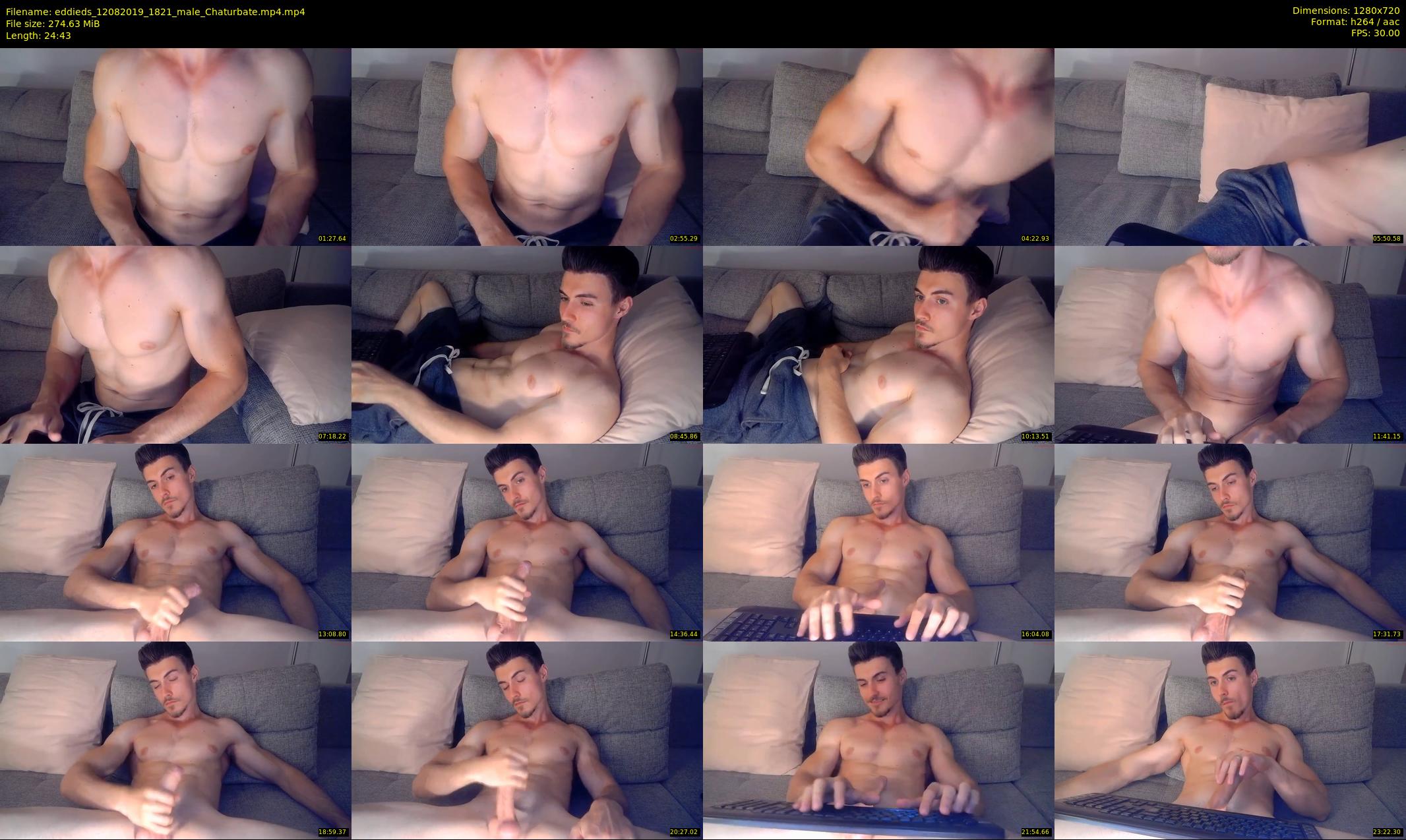 eddieds — 25 minute Chaturbate male cam show recording, 720p, Aug 12, 2019