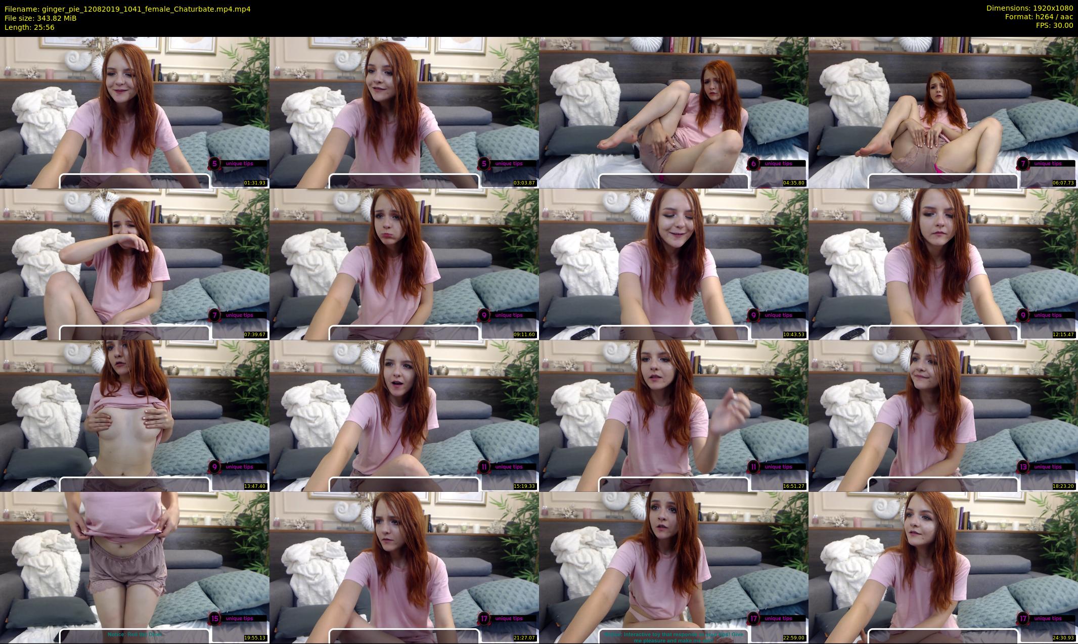 ginger_pie — 26 minute Chaturbate female cam show recording, 1080p, Aug 12, 2019