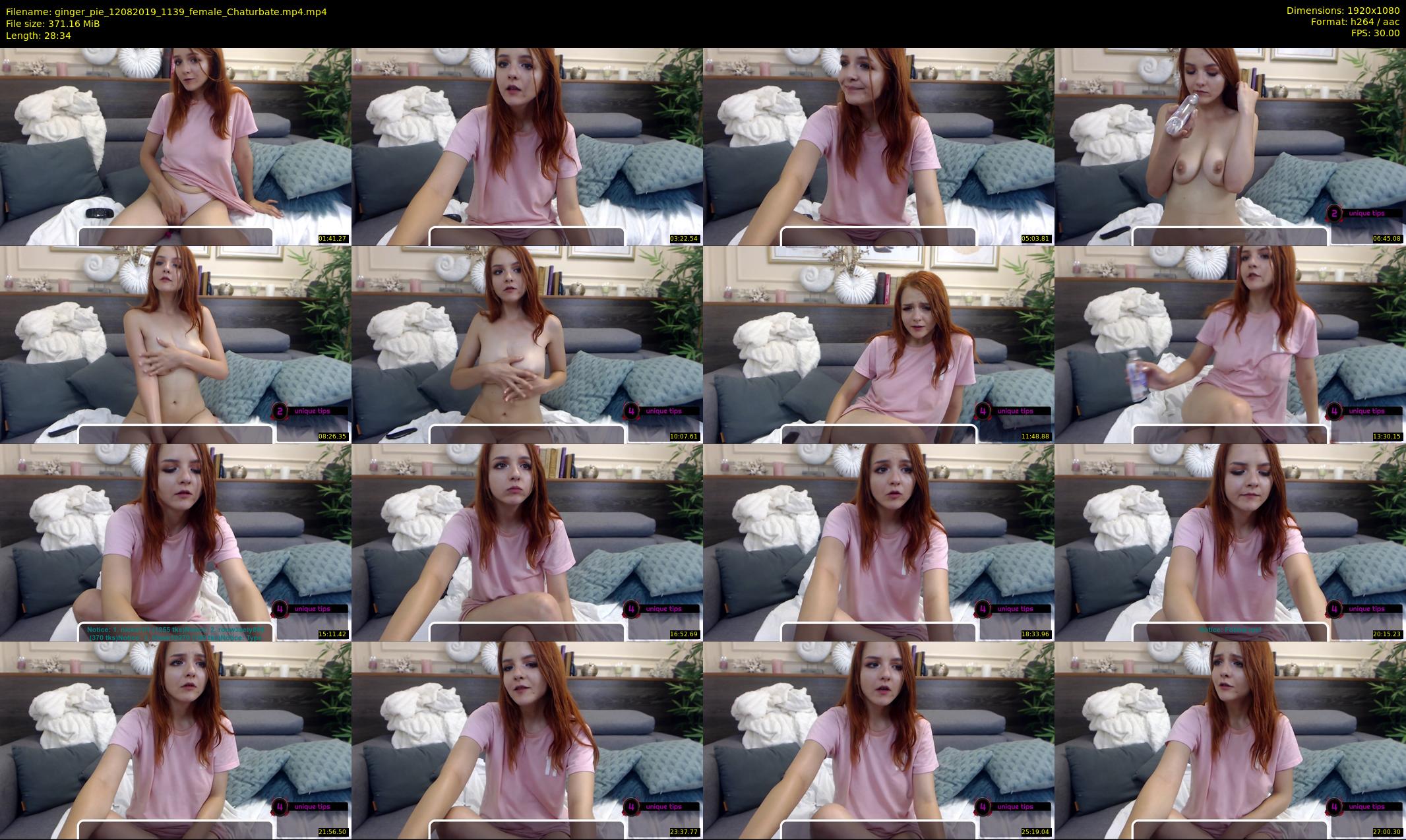 ginger_pie — 29 minute Chaturbate female cam show recording, 1080p, Aug 12, 2019