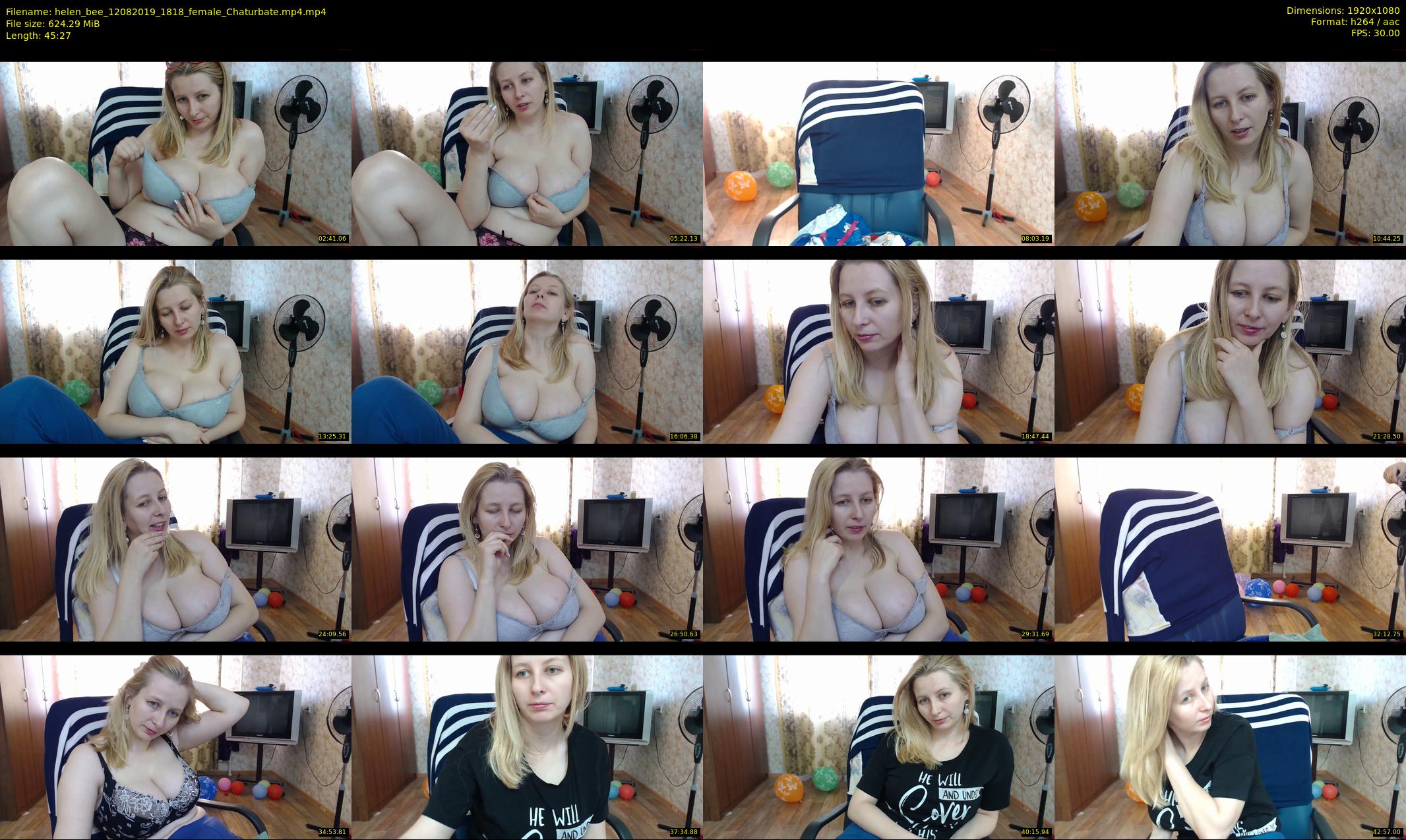 helen_bee — 46 minute Chaturbate female cam show recording, 1080p, Aug 12, 2019