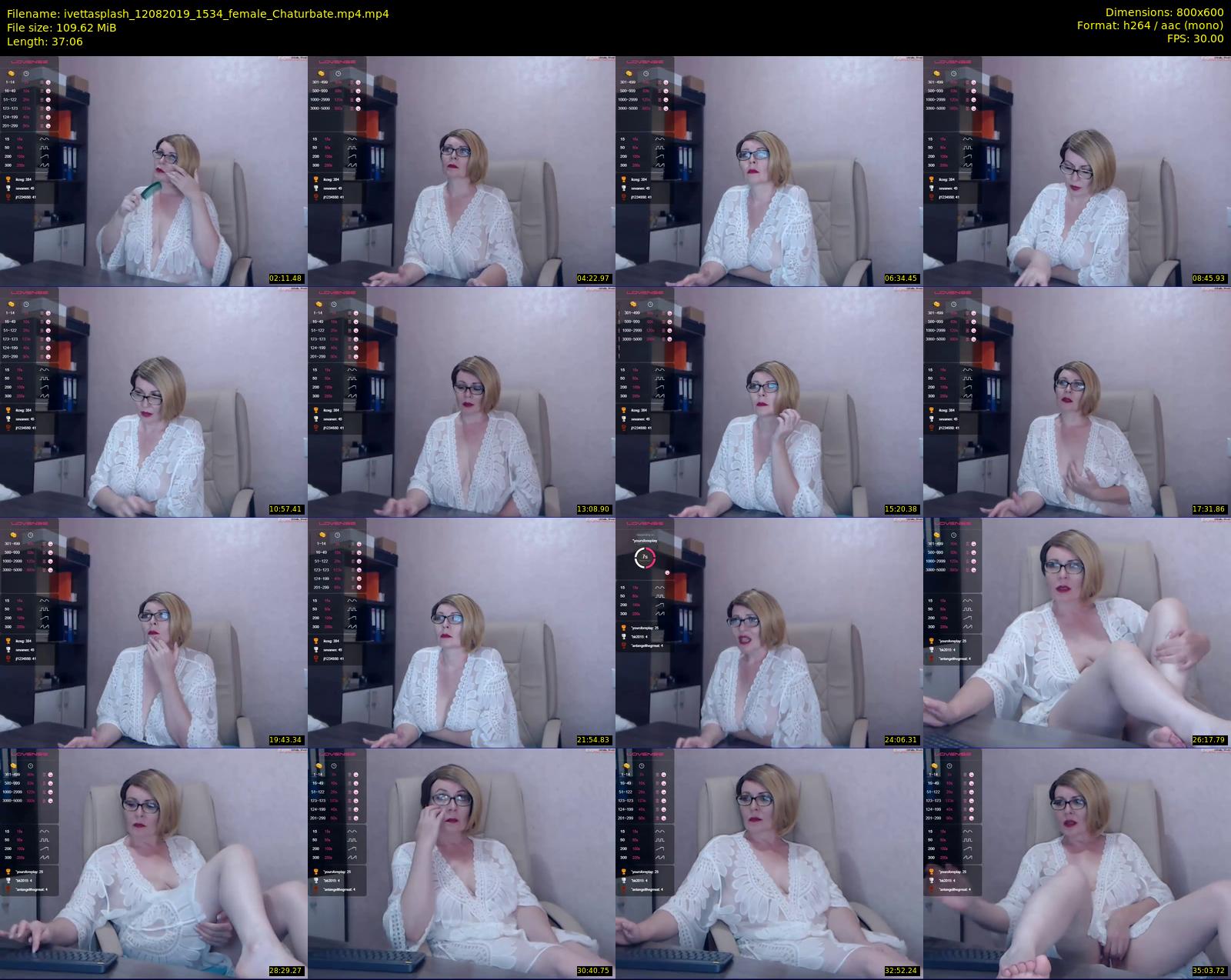 ivettasplash — 38 minute Chaturbate female cam show recording, 480p, Aug 12, 2019