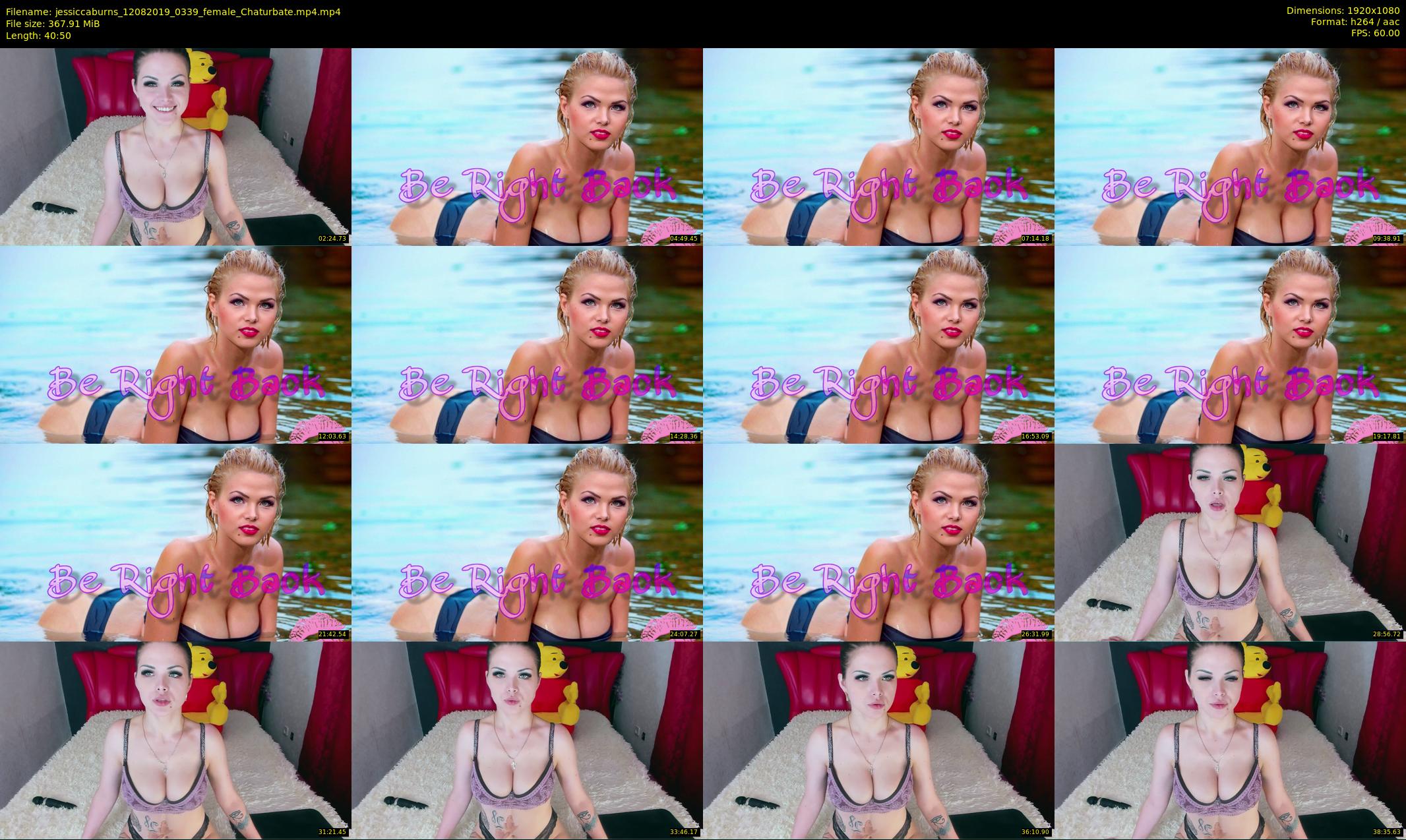 jessiccaburns — 41 minute Chaturbate female cam show recording, 1080p, Aug 12, 2019