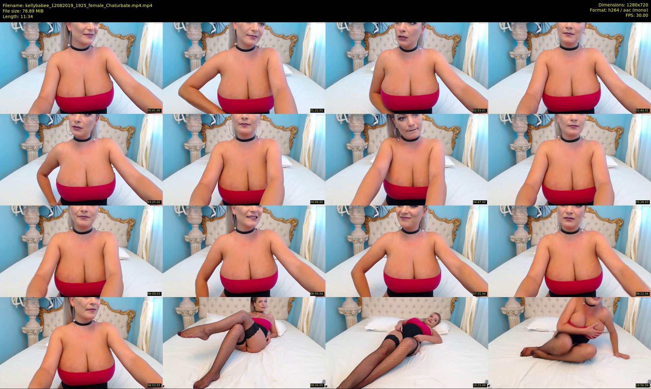 kellybabee — 12 minute Chaturbate female cam show recording, 720p, Aug 12, 2019