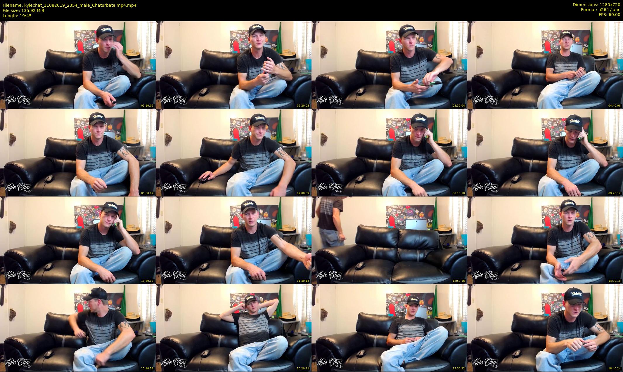 kylechat — 20 minute Chaturbate male cam show recording, 720p, Aug 11, 2019