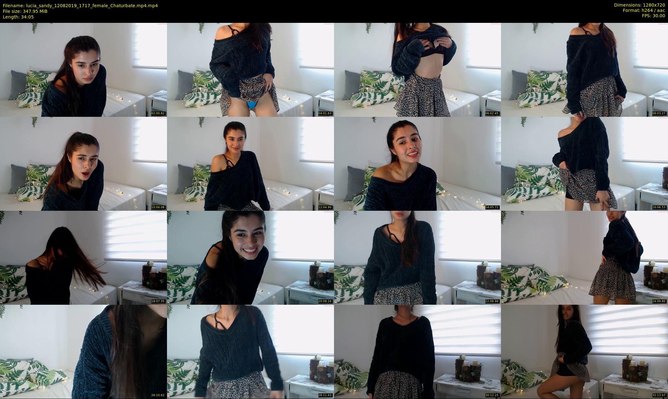lucia_sandy — 35 minute Chaturbate female cam show recording, 720p, Aug 12, 2019