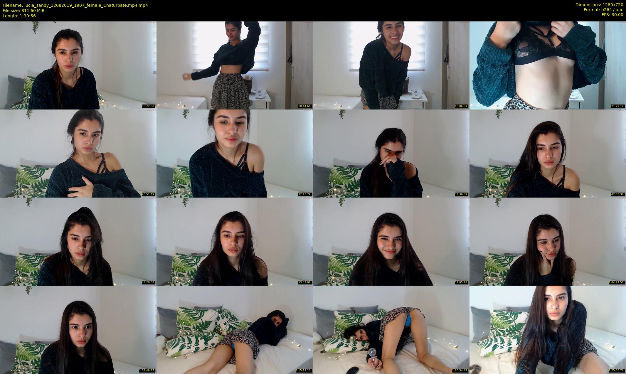 lucia_sandy — 91 minute Chaturbate female cam show recording, 720p, Aug 12, 2019