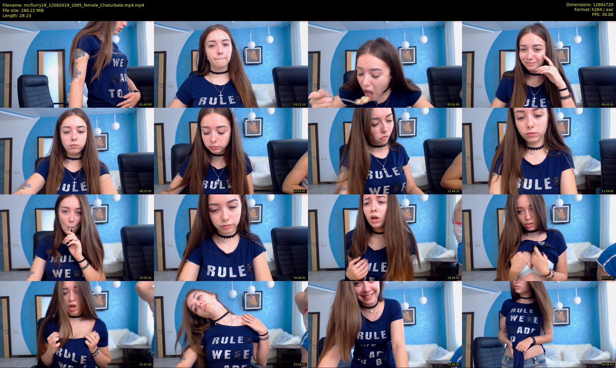 mcflurry18 — 29 minute Chaturbate female cam show recording, 720p, Aug 12, 2019