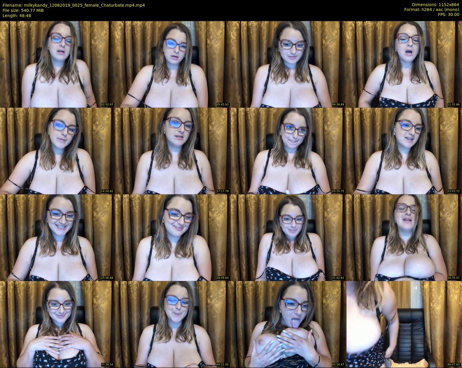 milkykandy — 49 minute Chaturbate female cam show recording, 720p, Aug 12, 2019