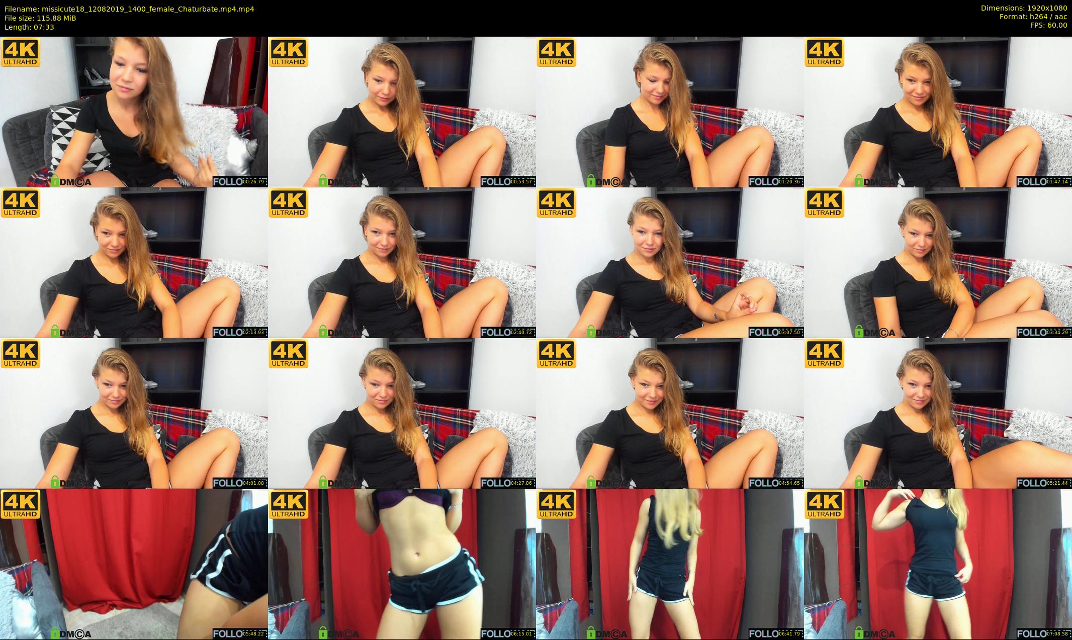 missicute18 — 8 minute Chaturbate female cam show recording, 1080p, Aug 12, 2019