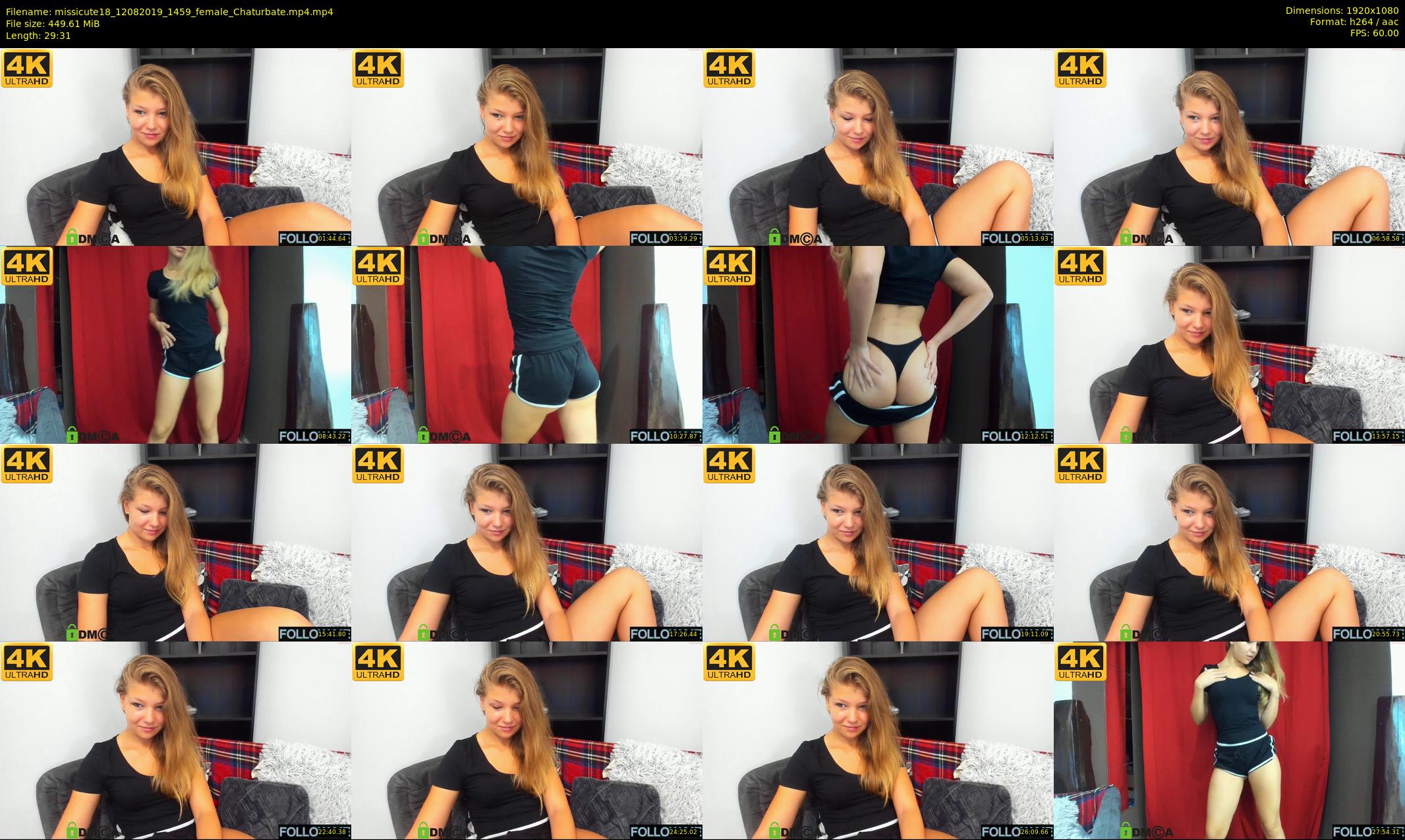 missicute18 — 30 minute Chaturbate female cam show recording, 1080p, Aug 12, 2019