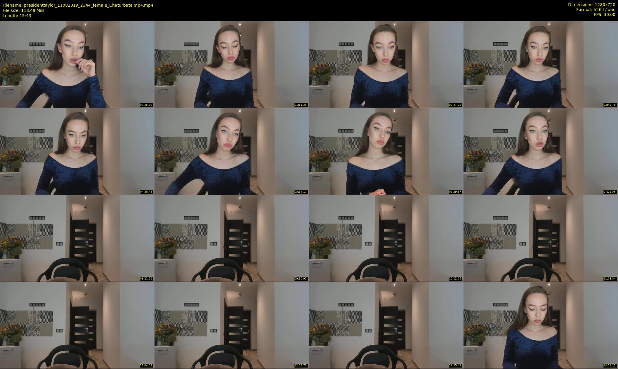 presidenttaylor — 16 minute Chaturbate female cam show recording, 720p, Aug 11, 2019