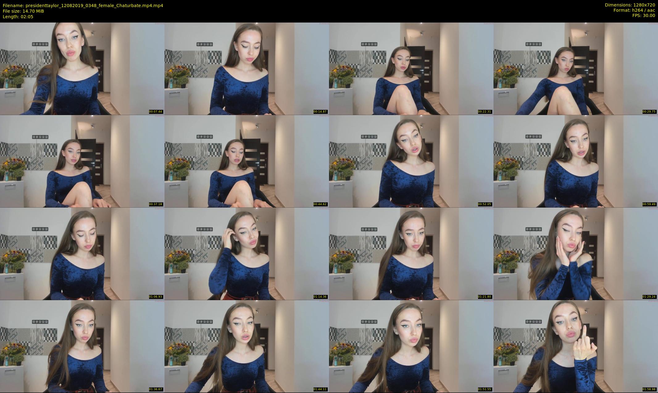 presidenttaylor — 3 minute Chaturbate female cam show recording, 720p, Aug 12, 2019