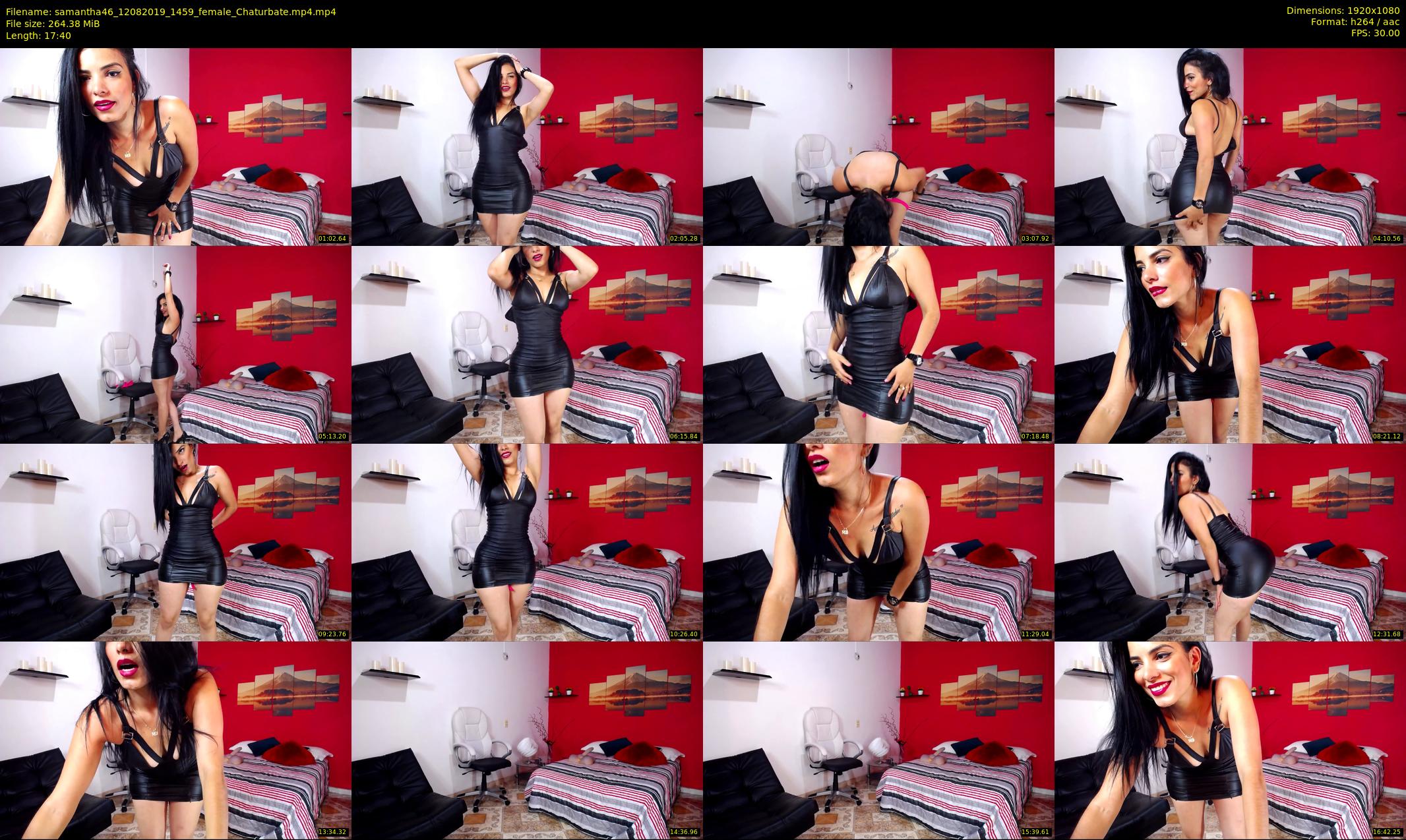 samantha46 — 18 minute Chaturbate female cam show recording, 1080p, Aug 12, 2019
