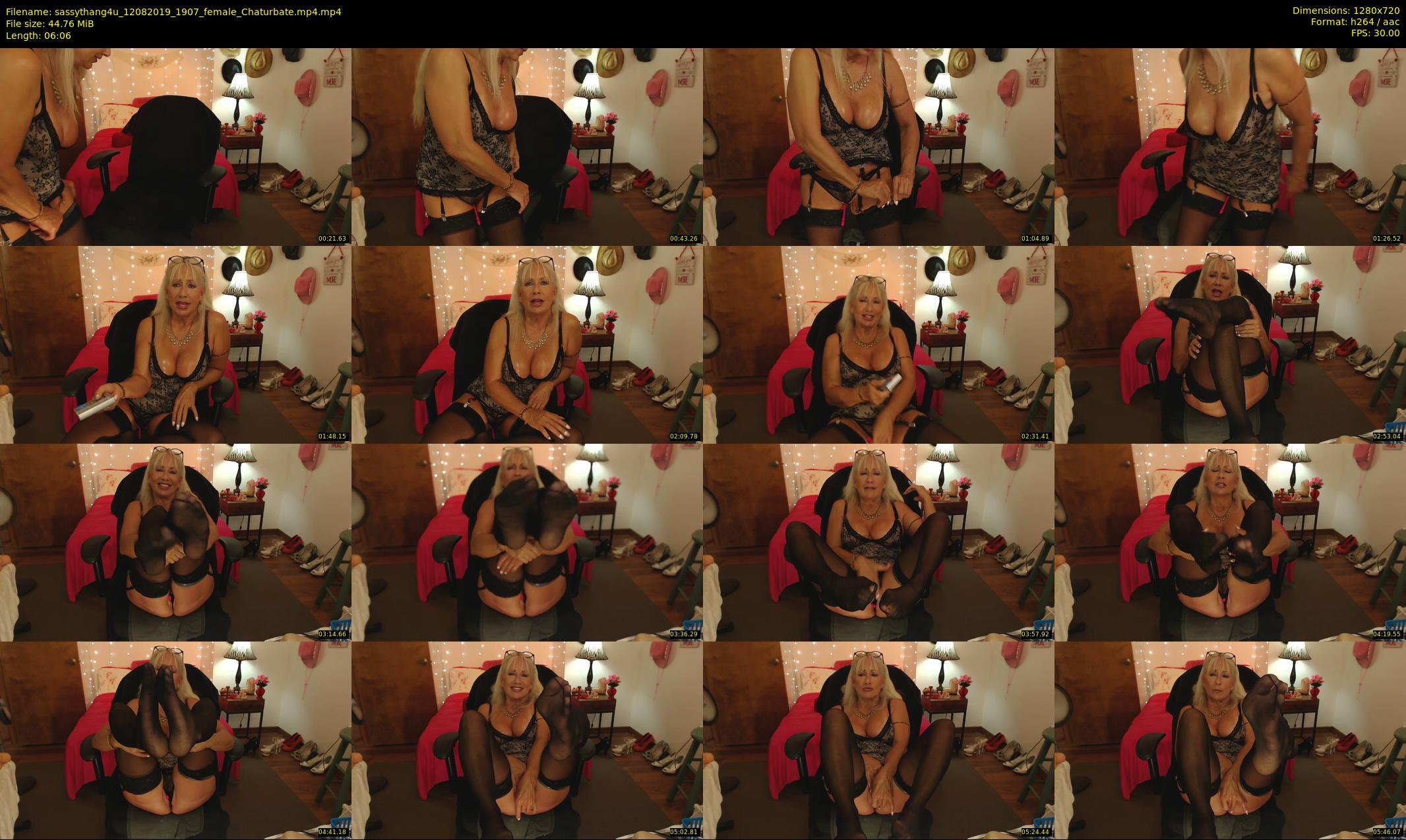 sassythang4u — 7 minute Chaturbate female cam show recording, 720p, Aug 12, 2019