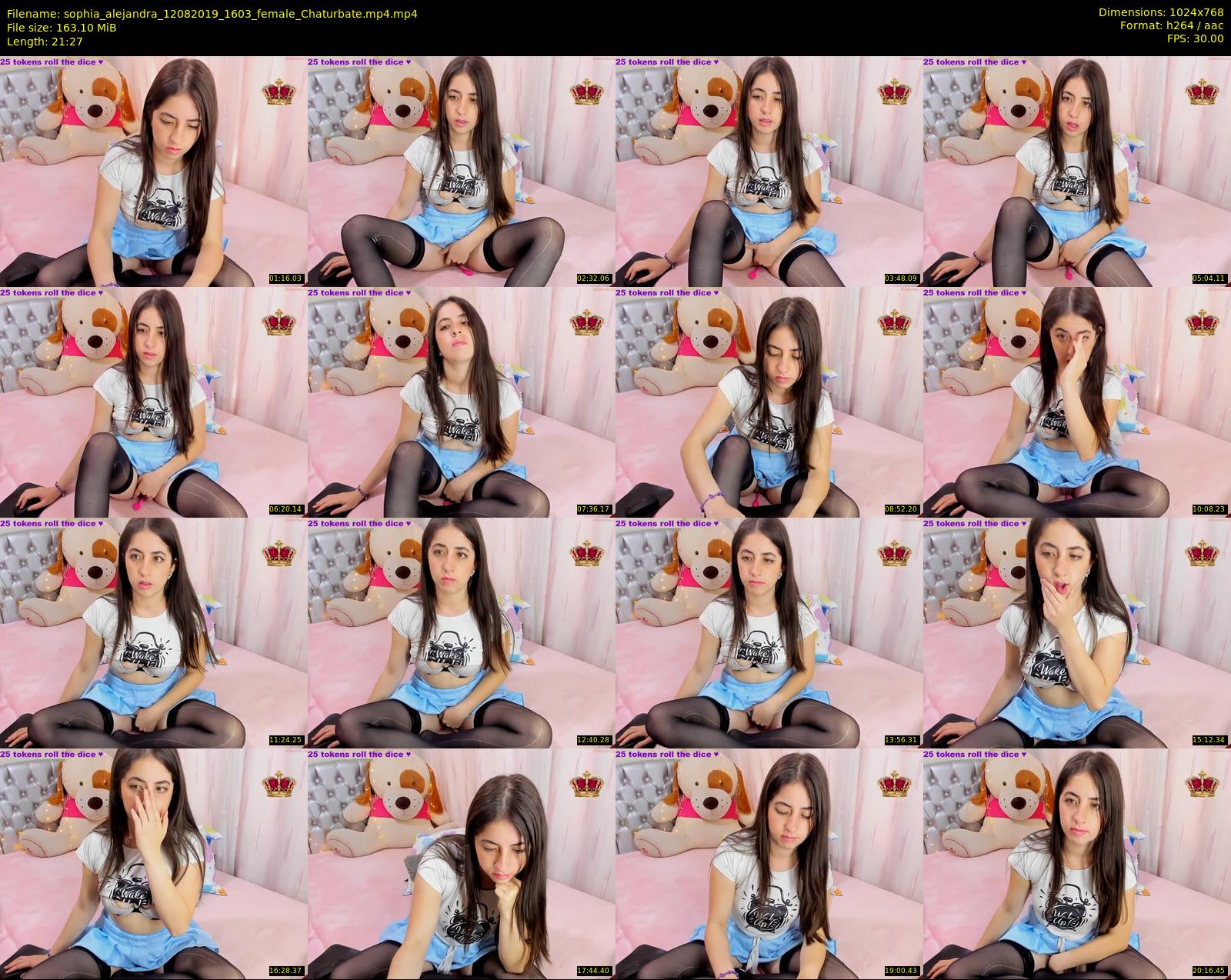 sophia_alejandra — 22 minute Chaturbate female cam show recording, 720p, Aug 12, 2019