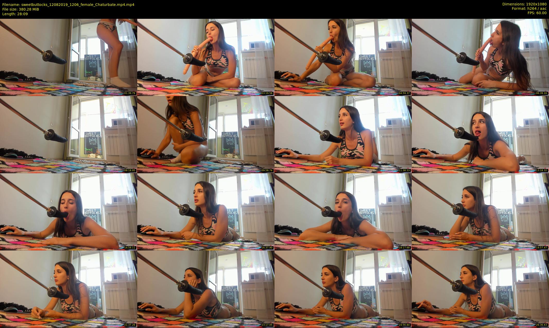 sweetbuttocks — 29 minute Chaturbate female cam show recording, 1080p, Aug 12, 2019