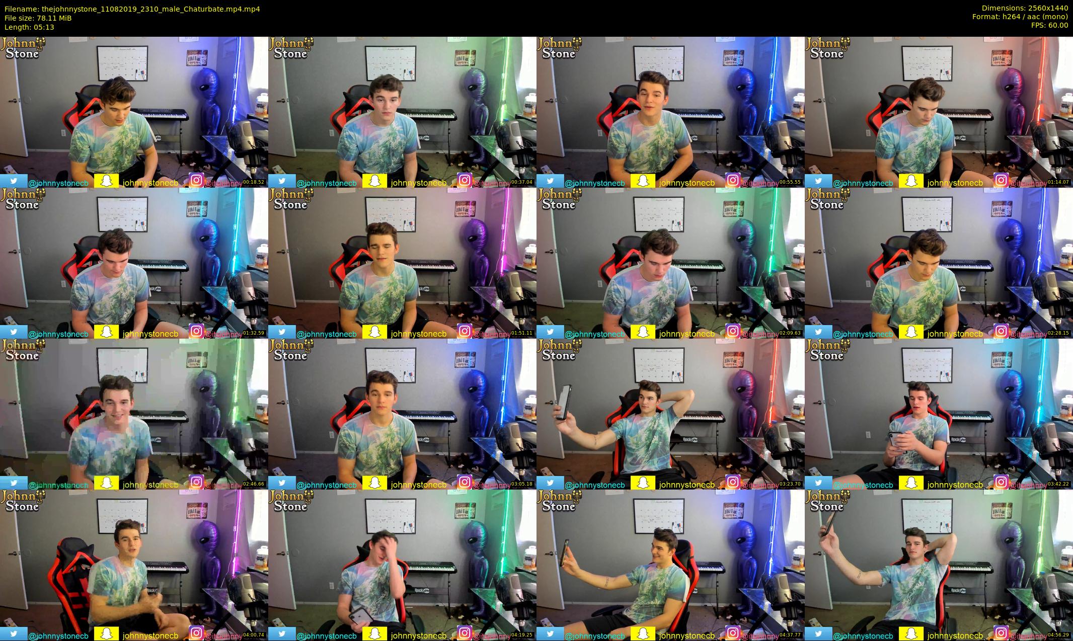thejohnnystone — 6 minute Chaturbate male cam show recording, 1080p, Aug 11, 2019