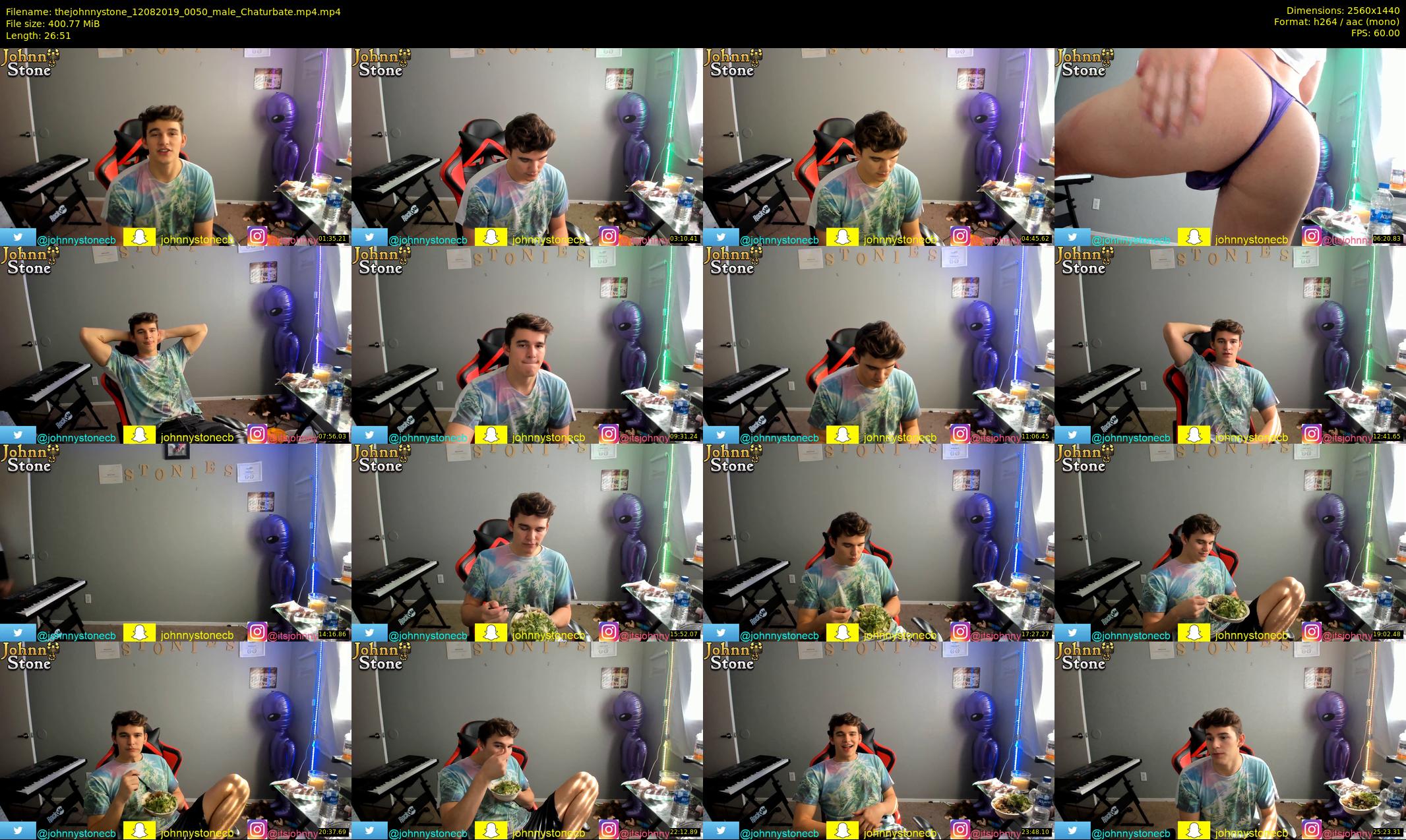 thejohnnystone — 27 minute Chaturbate male cam show recording, 1080p, Aug 12, 2019