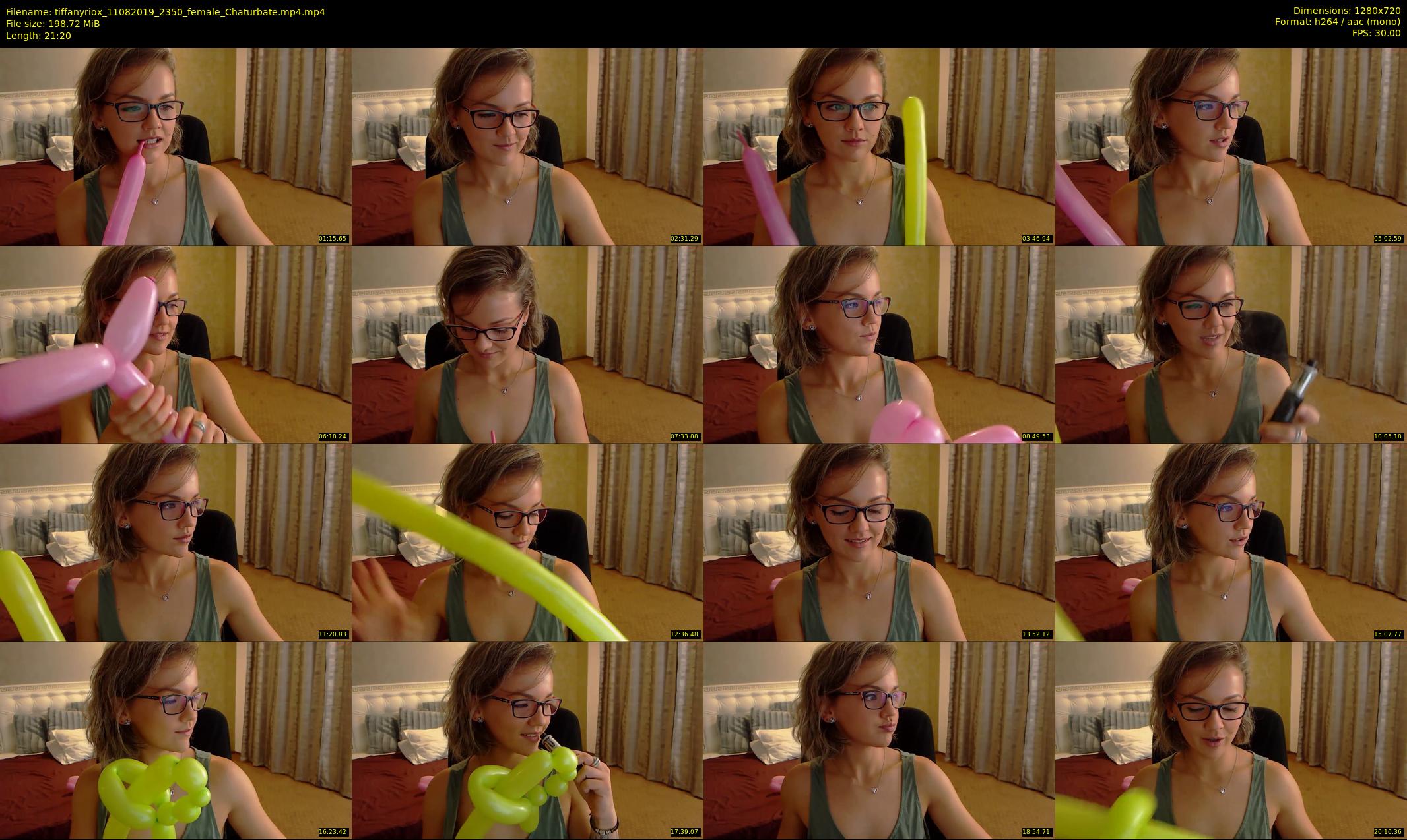 tiffanyriox — 22 minute Chaturbate female cam show recording, 720p, Aug 11, 2019
