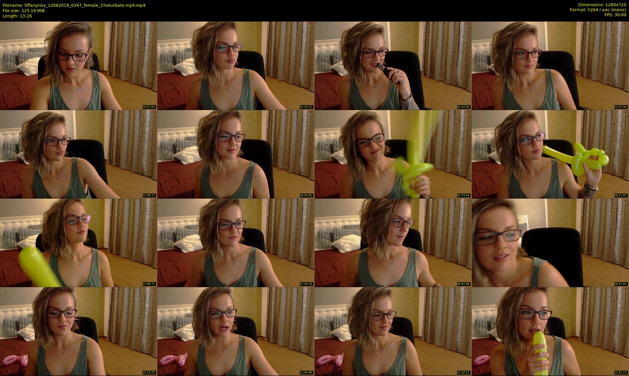tiffanyriox — 14 minute Chaturbate female cam show recording, 720p, Aug 12, 2019