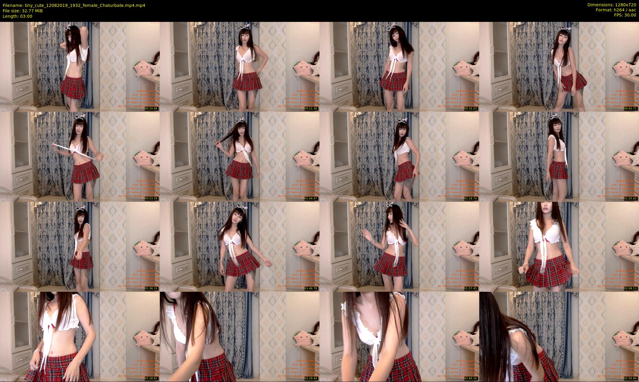 tiny_cute — 3 minute Chaturbate female cam show recording, 720p, Aug 12, 2019