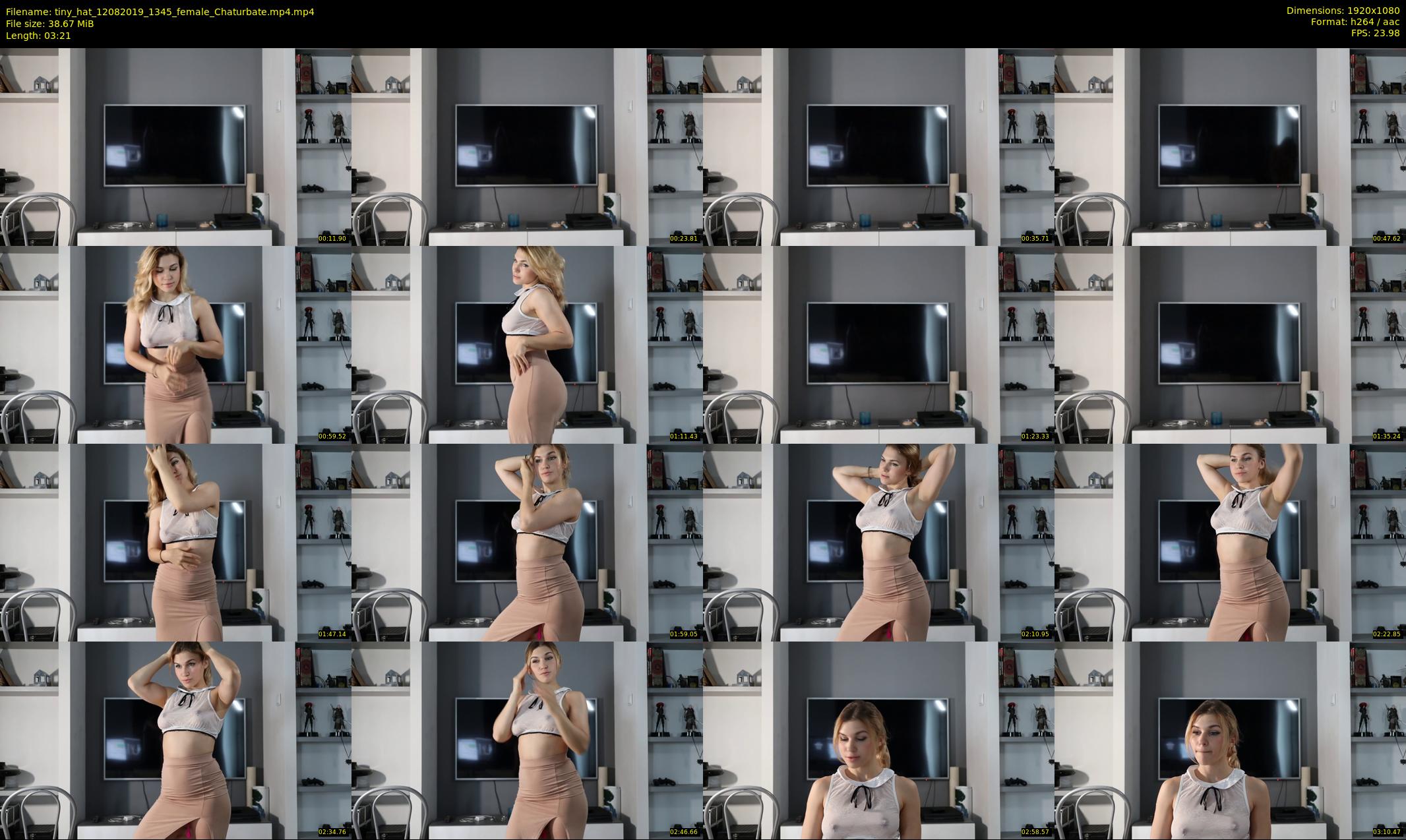 tiny_hat — 4 minute Chaturbate female cam show recording, 1080p, Aug 12, 2019